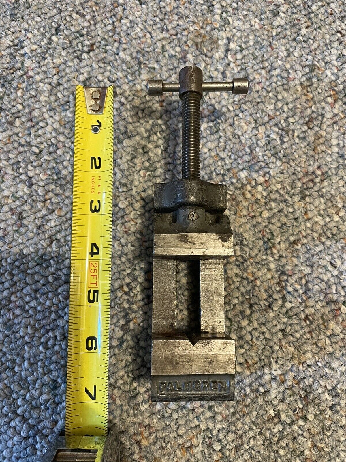 Vintage PALMGREN Drill Press Vise 1-1/2'' Jaw Milling Vintage Machinist Vise