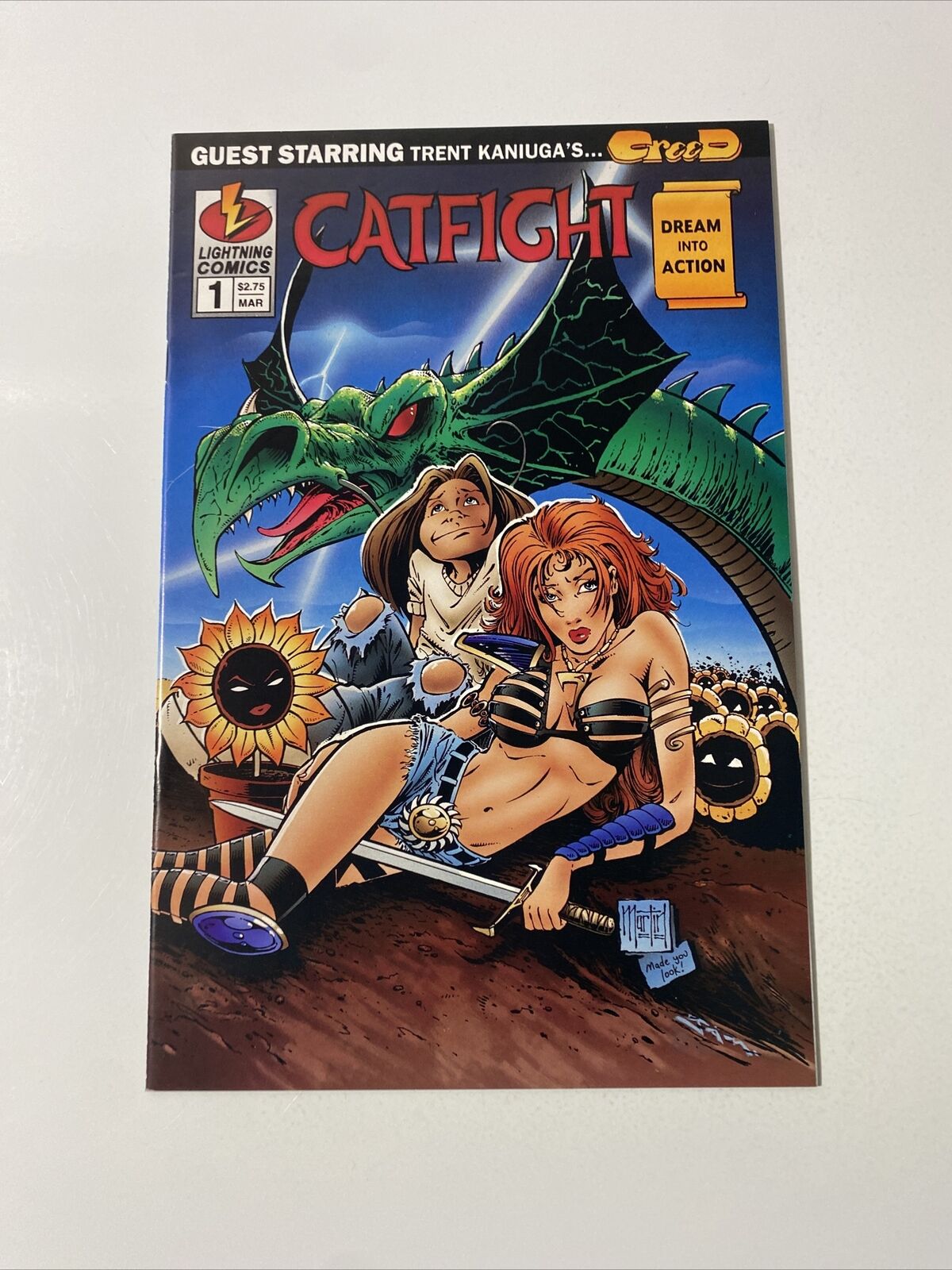 CATFIGHT #1 CREED Lightning Comics 1996 High Grade rare comic