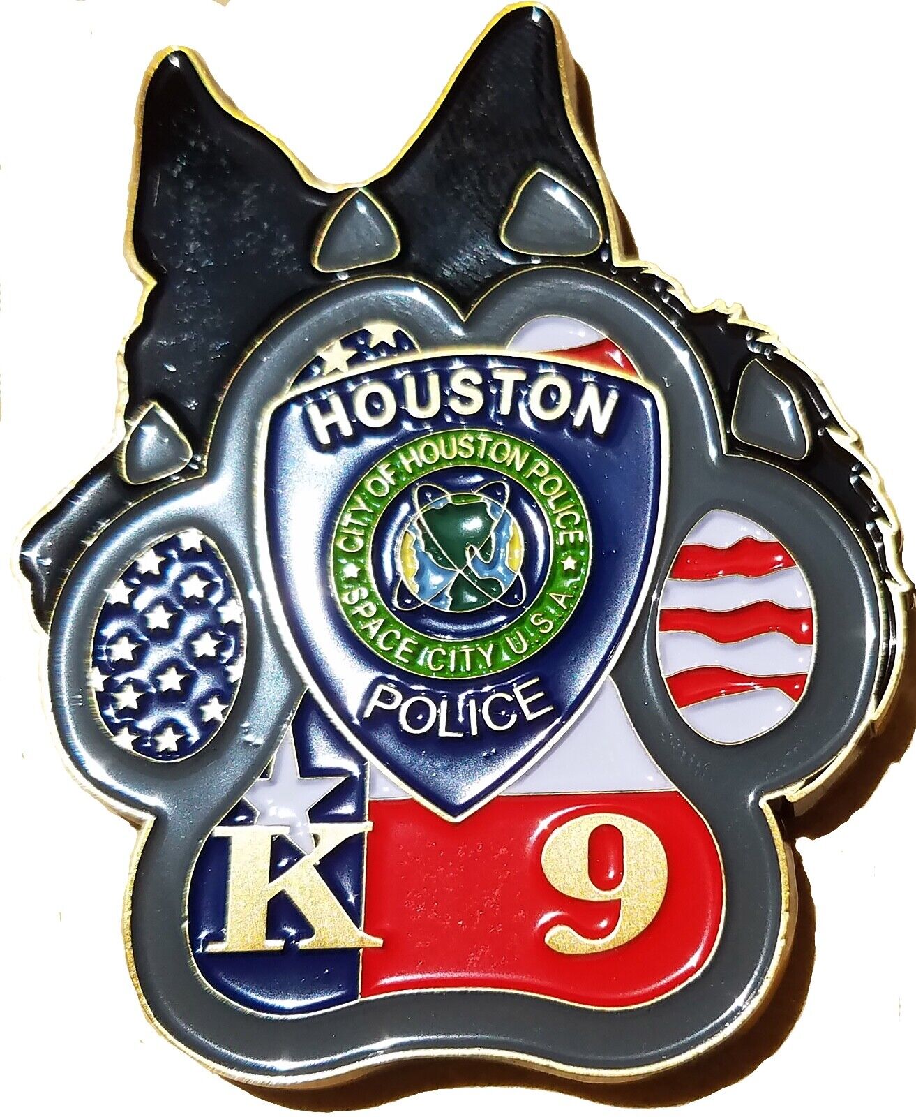 Houston Texas Police Dept K-9 Partner Challenge coin 97