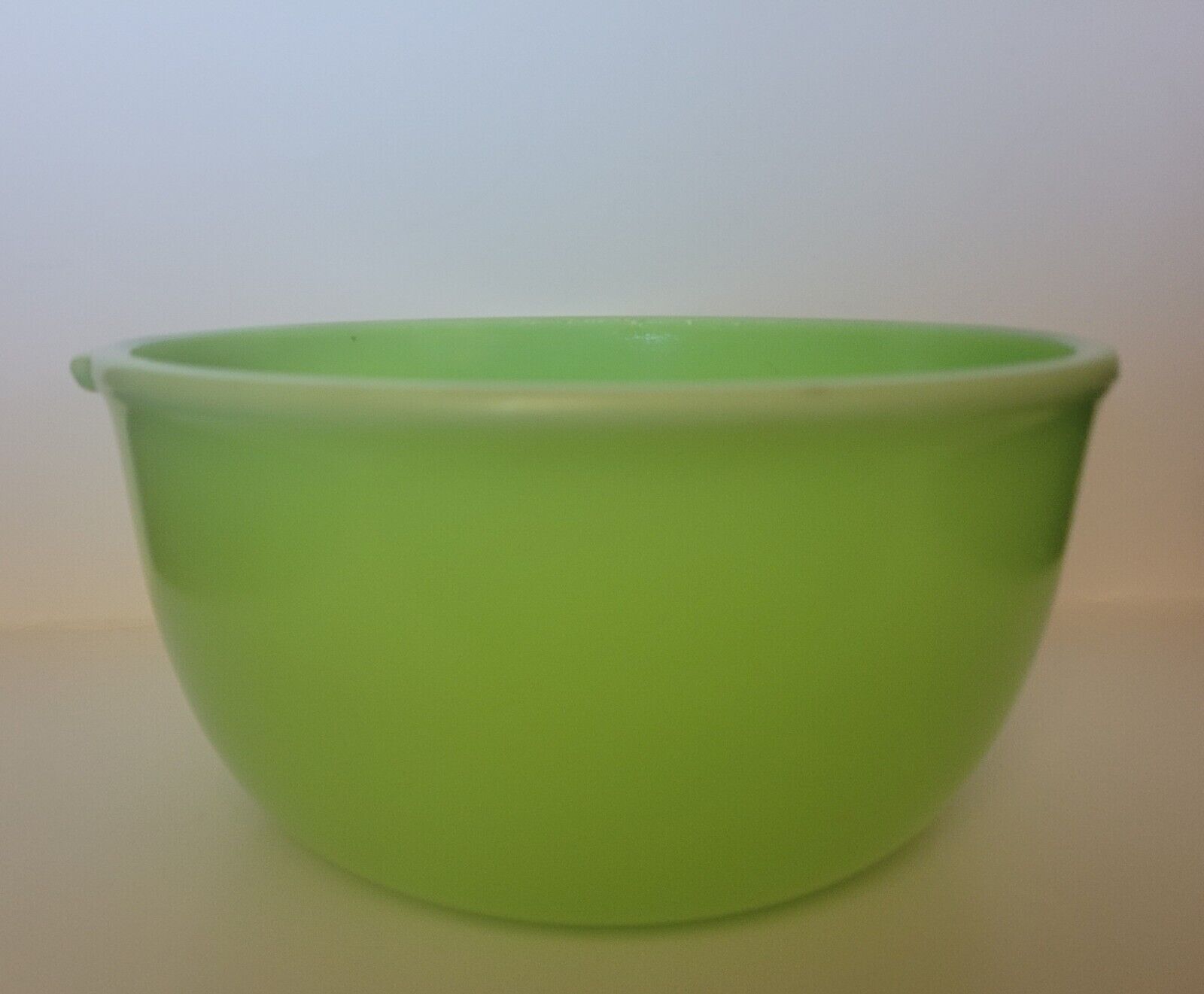 Vintage  Jadeite Green Mixing Bowl Dual Tab Handles 1950s