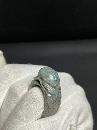Marvelous Ancient Egyptian Scarab Ring with the beautiful Details
