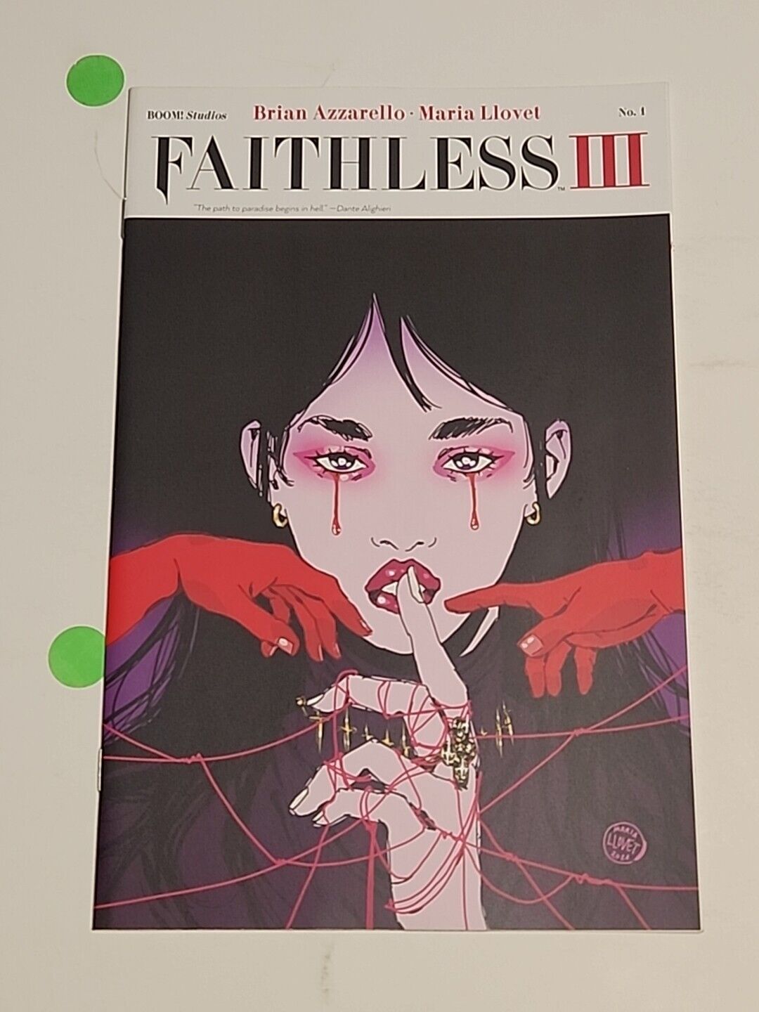 Faithless III #1 Main Cover A Azzarello Llovet Boom Studios 2022