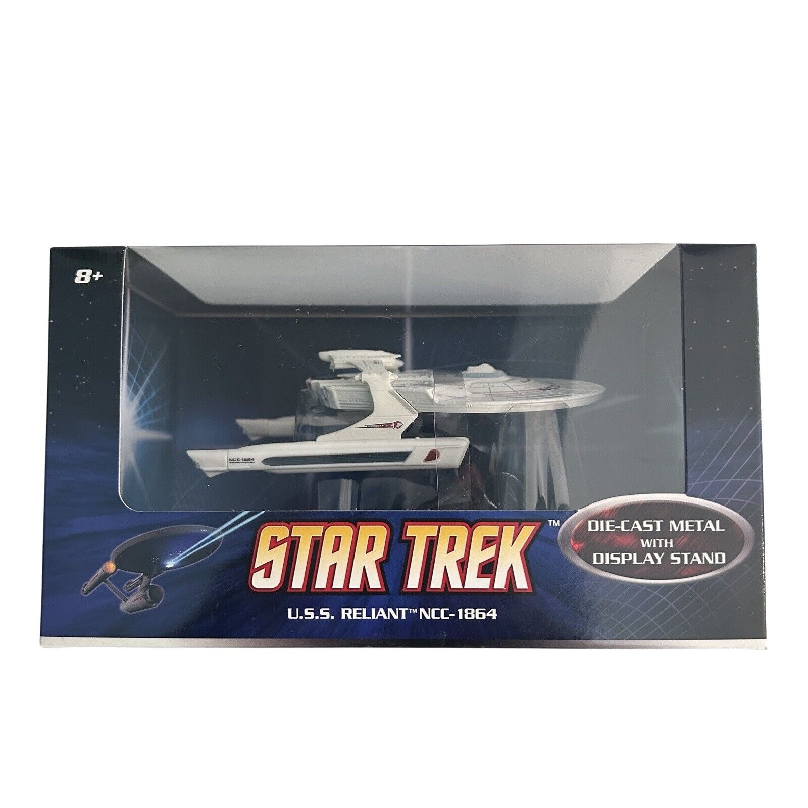 Star Trek Hot Wheels U.S.S. Reliant NCC-1864 Diecast with Display Stand - 2008