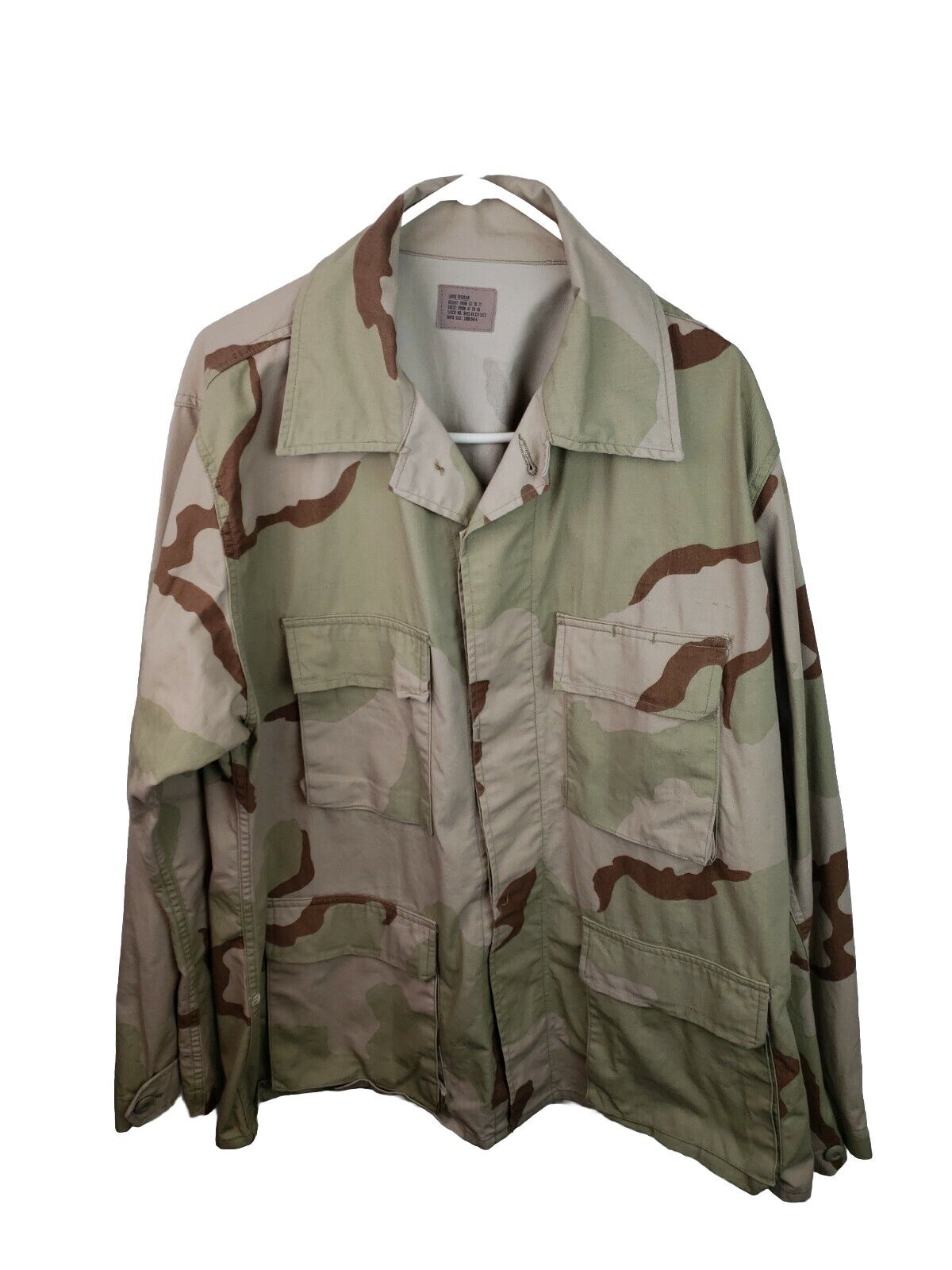 Official USAF Air Force BDU Uniform Desert Camouflage Top Size Large Regular 