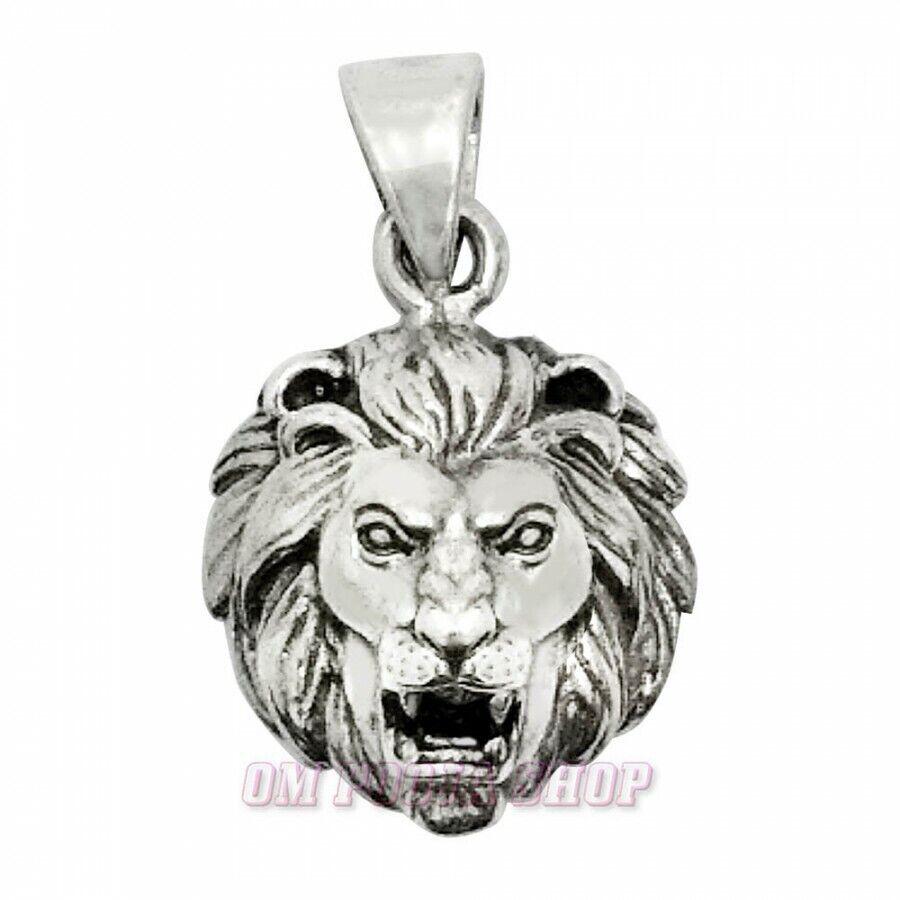 Narasimha Pendant in Sterling Silver Lion Face Lockets for Worn OM POOJA SHOP
