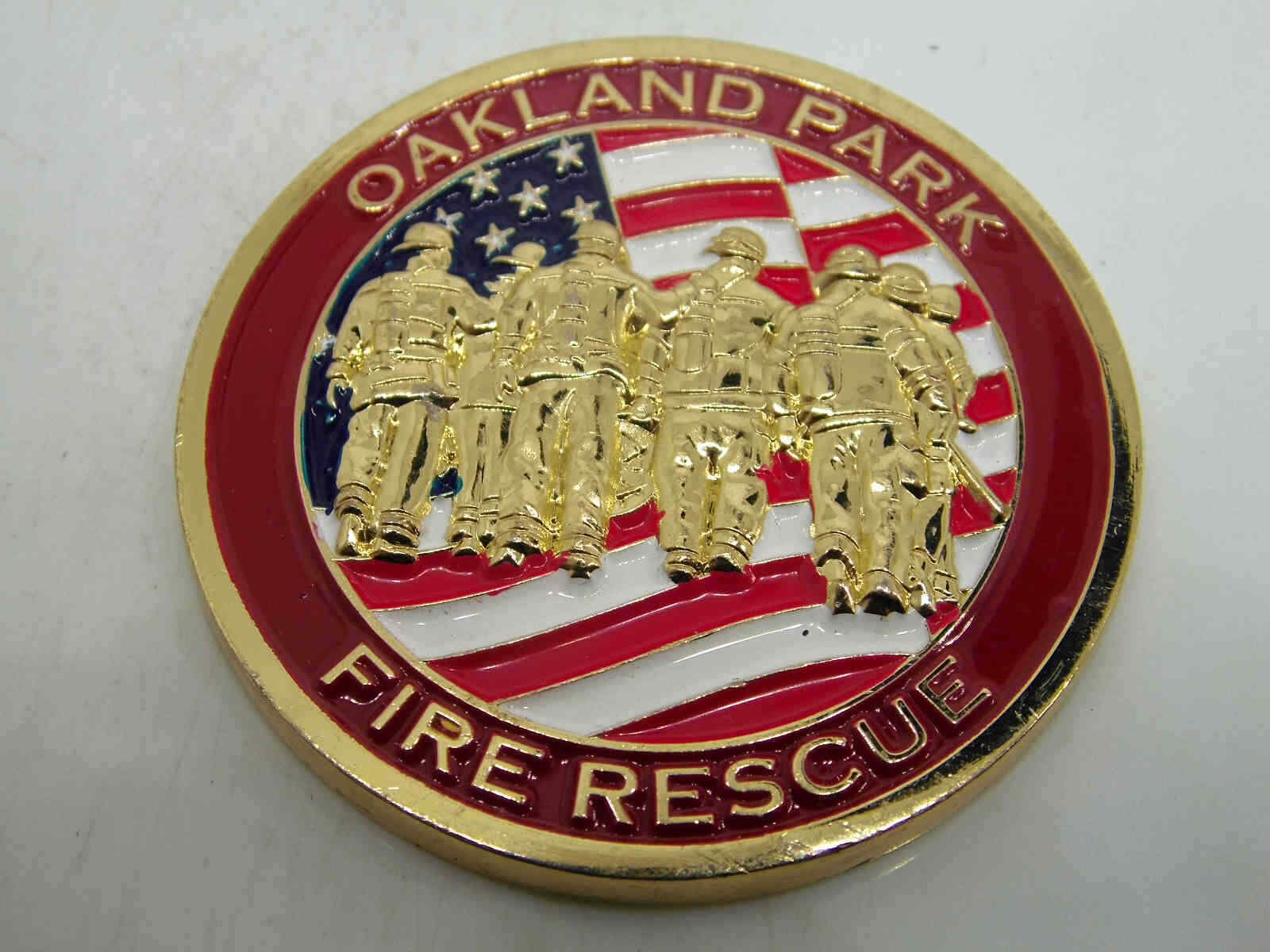 OAKLAND PARK FIRE RESCUE FIRE CHALLENGE COIN
