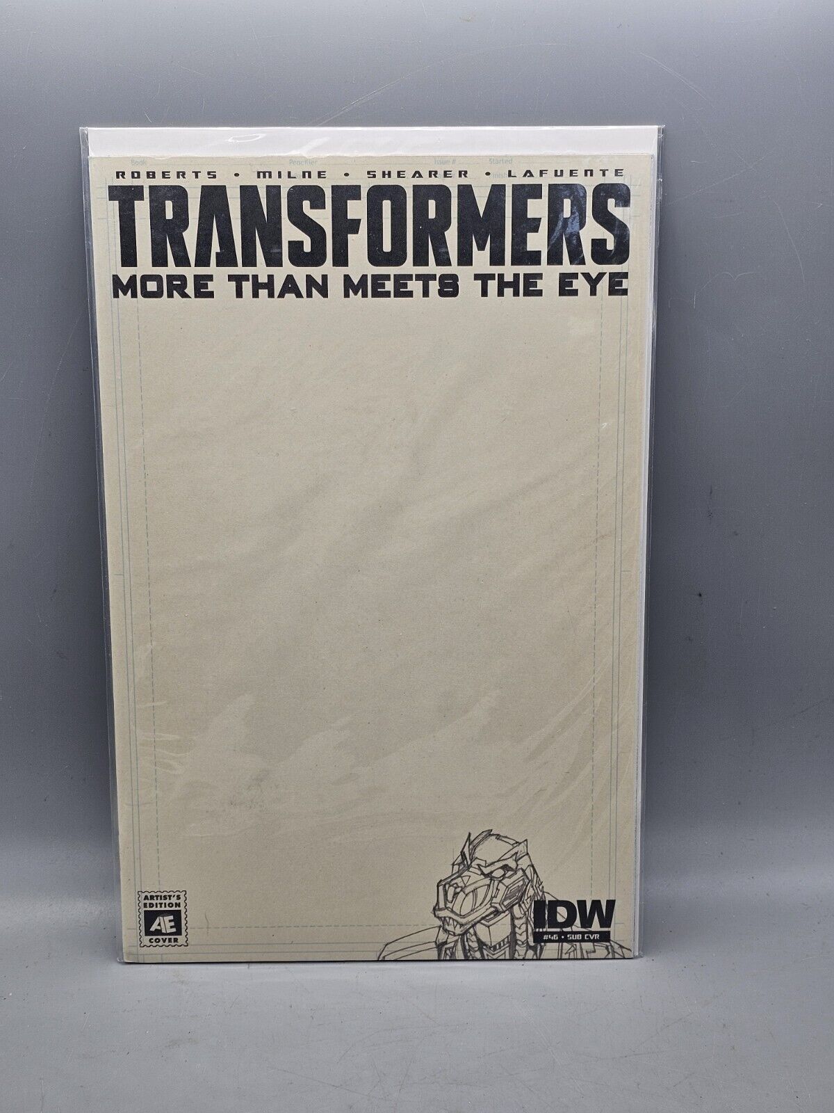 Transformers More that Meets the Eye #46 Variant Blank Cover Artist Comic-Con