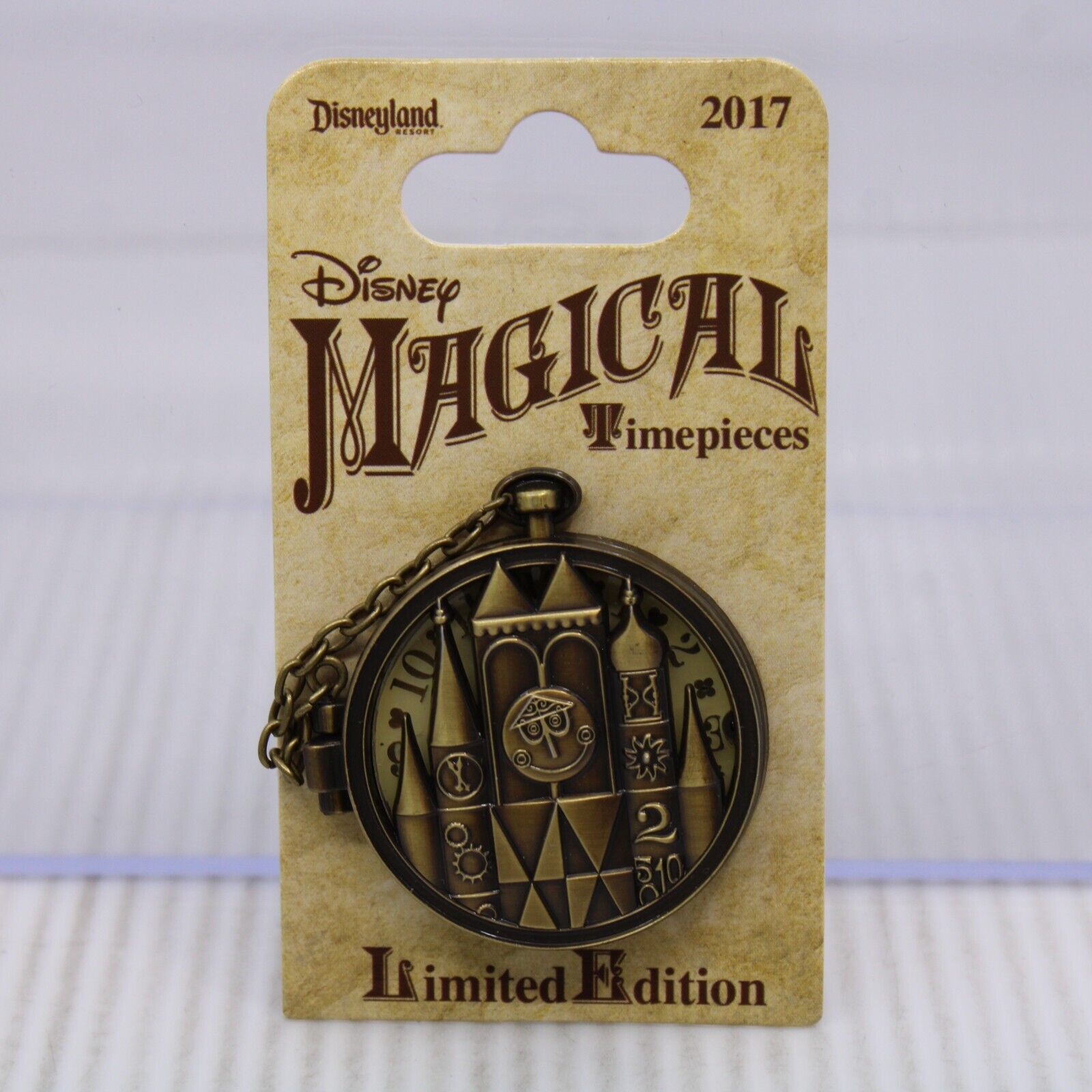 Disney DLR LE 2000 Pin Hinged Magical Timepieces Small World