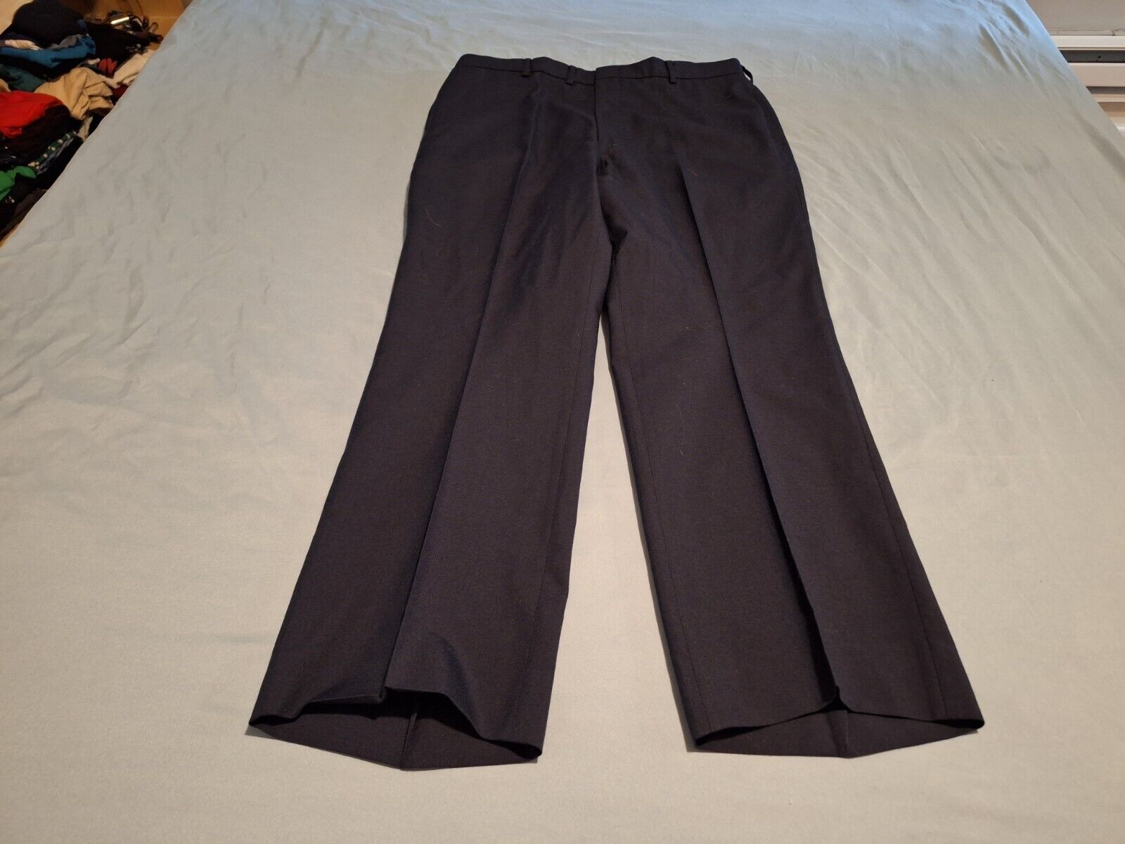 U.S. Air Force Man's Service Poly/Wool Serge AF Blue 1620 Trousers Size 38R Used