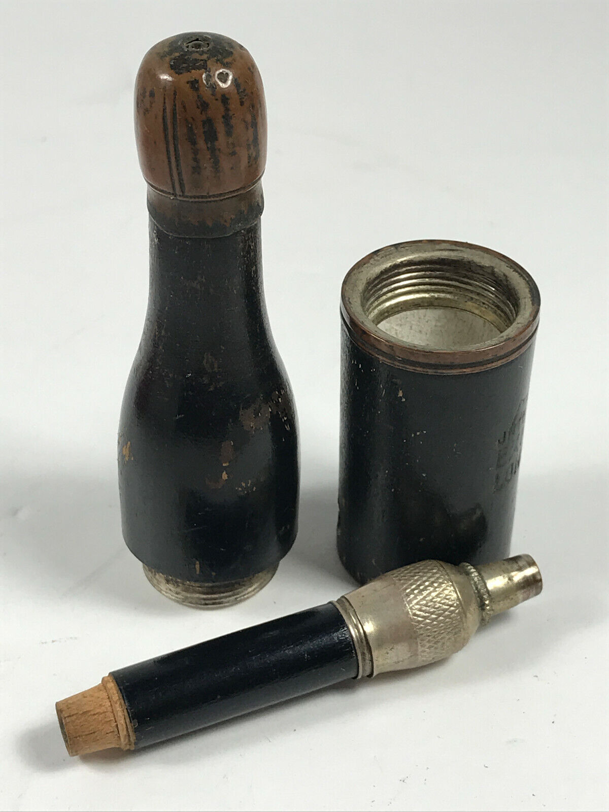 1909 Antique Imperial International Exhibition London Treen Champagne Pipe