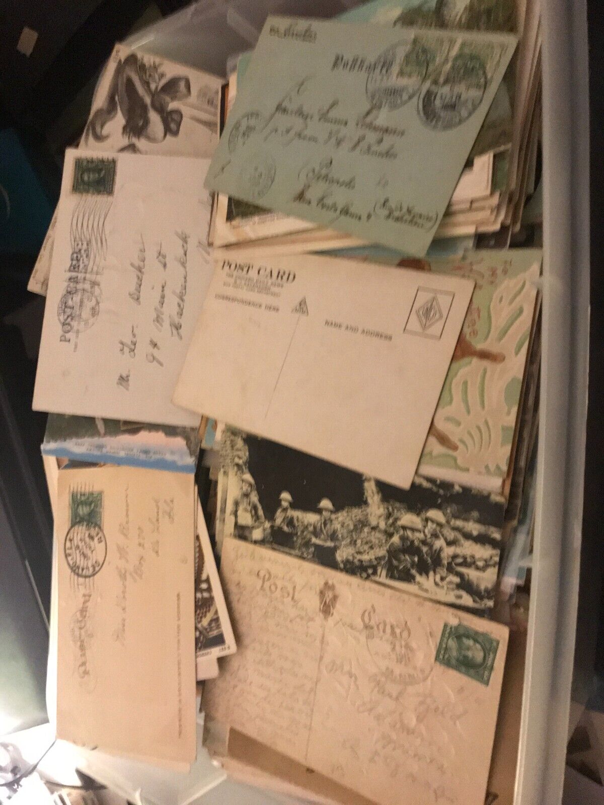 Vintage Postcard Lot of 40. Undivided Back To Linen. Used/ unused. 1900-1955