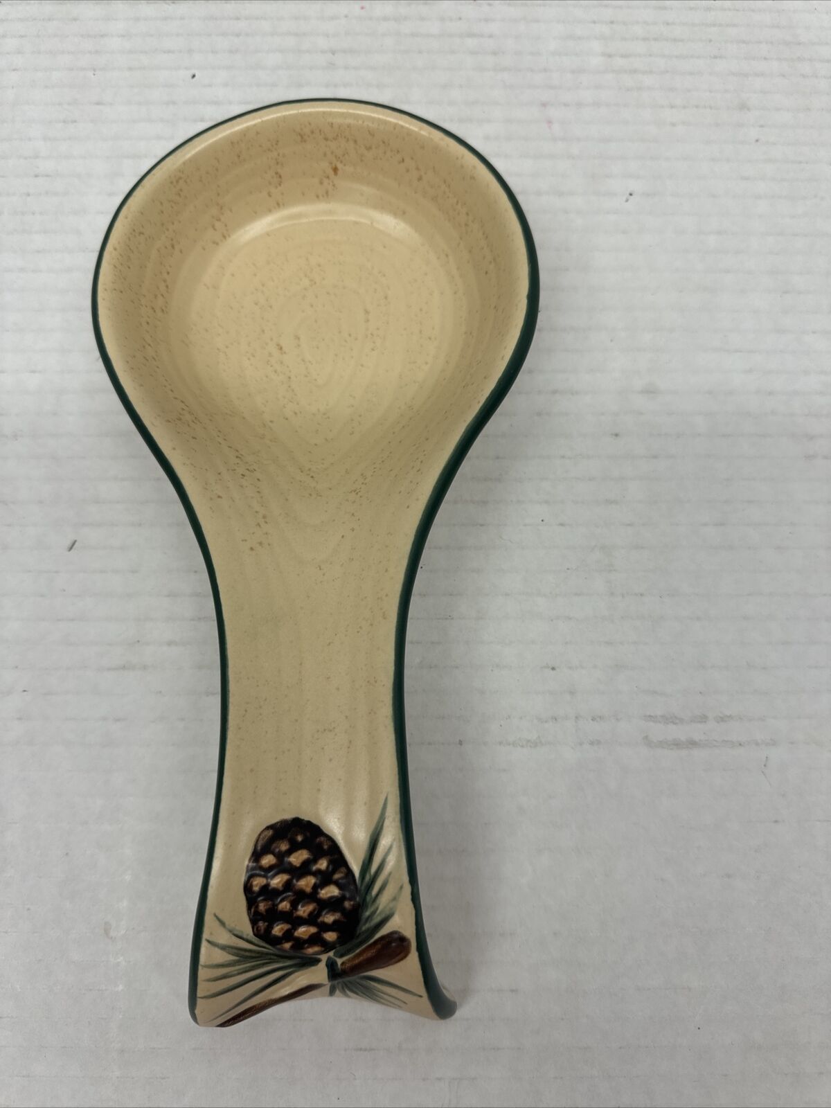 Expressions Pinecone Spoon Rest Spoon Holder  9\