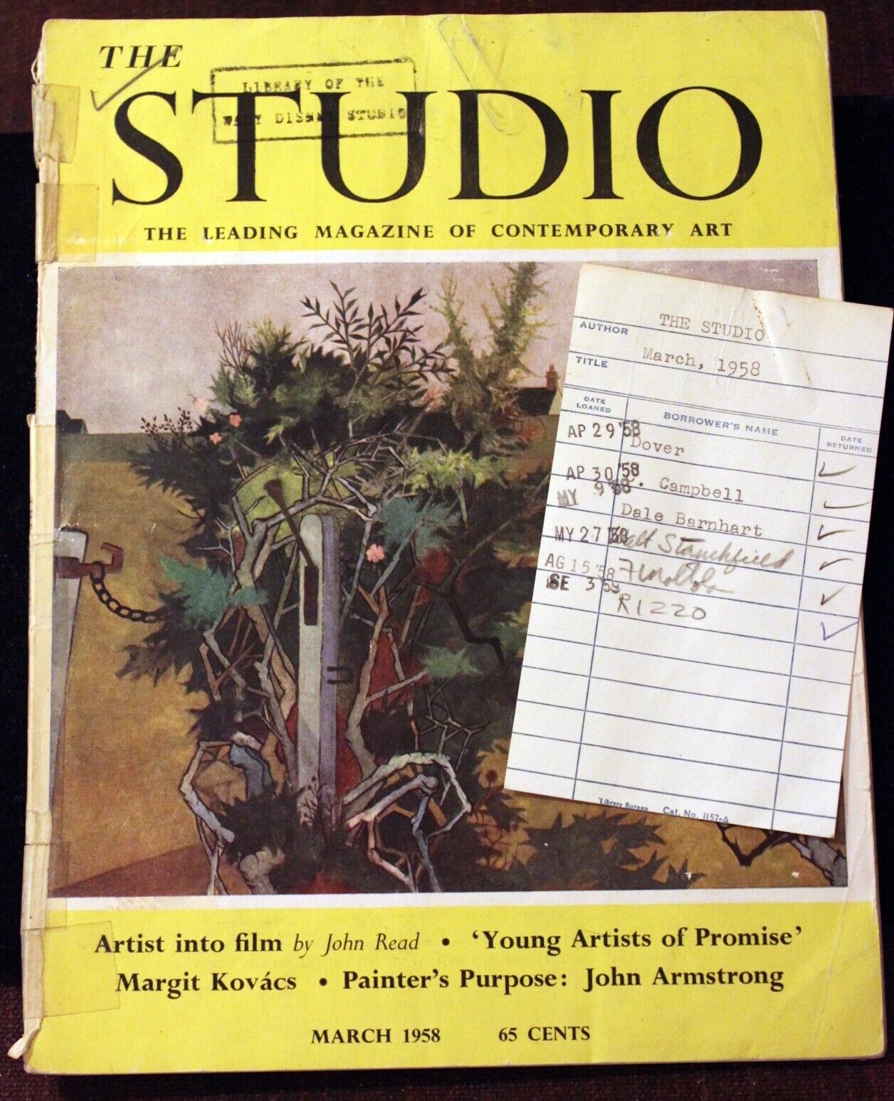 Walt Disney Studio Research Library 1958 Magazine Artist Bill Dover MARY POPPINS