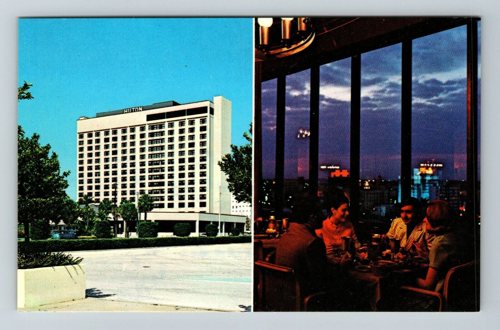 St Petersburg FL-Florida St Petersburg Hilton Hotel  Vintage Souvenir Postcard
