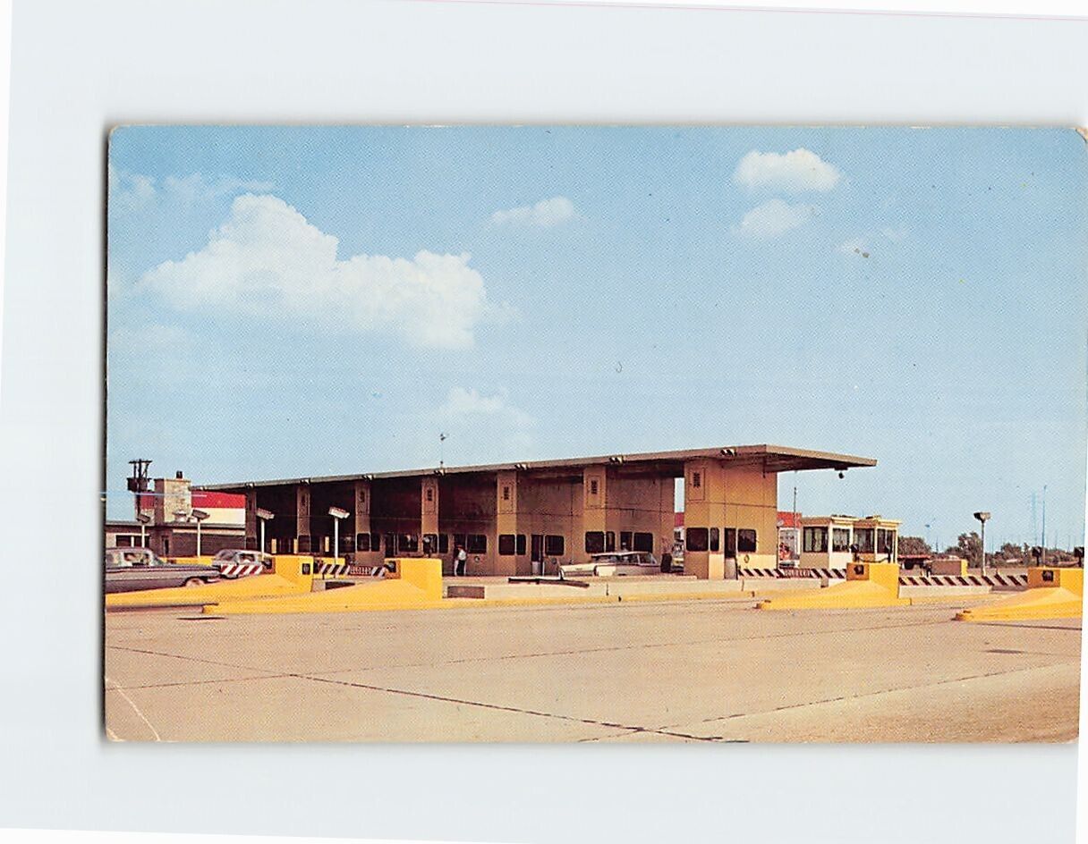Postcard The Beginning of the Northern Indiana Toll Road Hammond Indiana USA