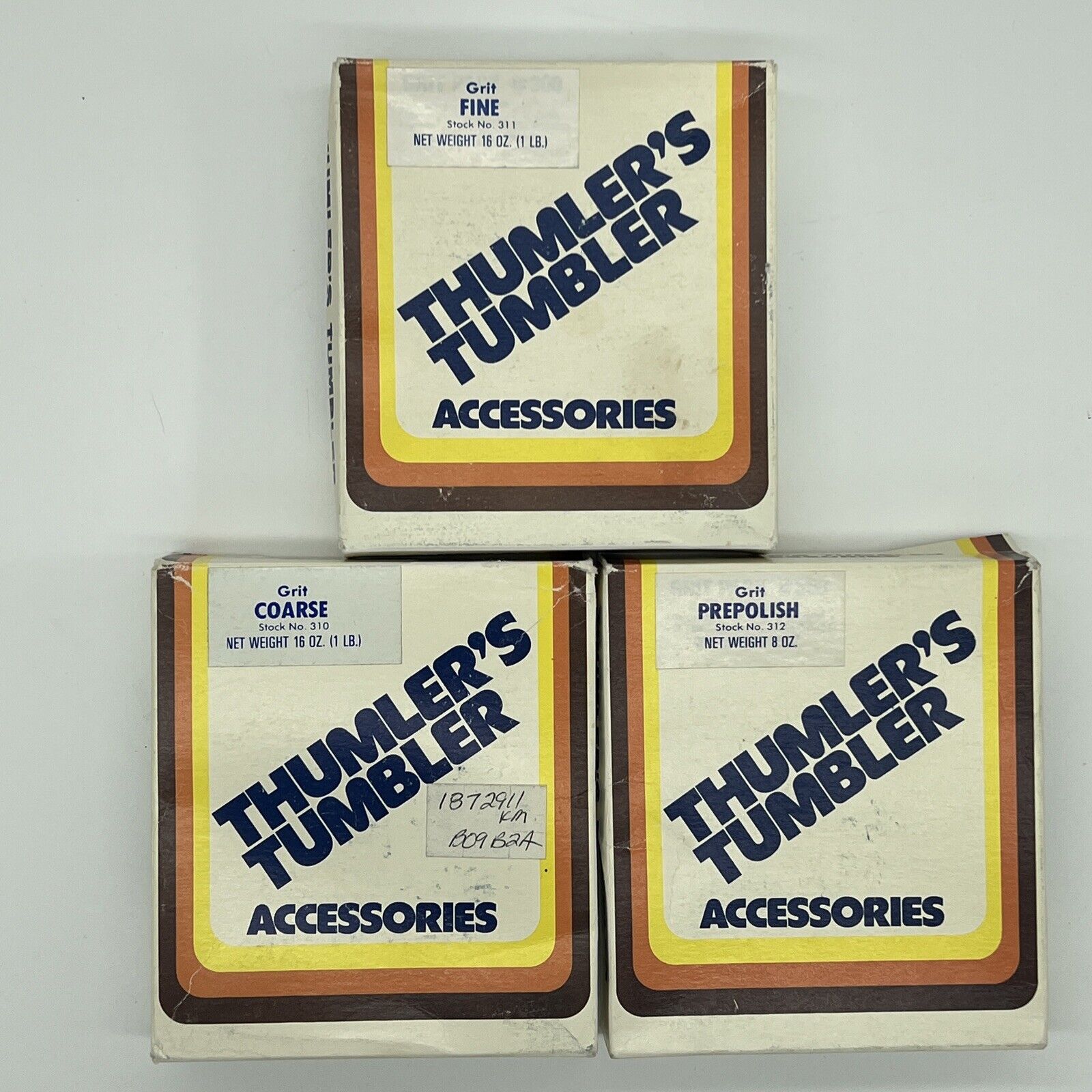 Lot Of 3 VtG Boxes Thumlers Tumbler Grit Packs 311 312 310 Unopened Accessories 