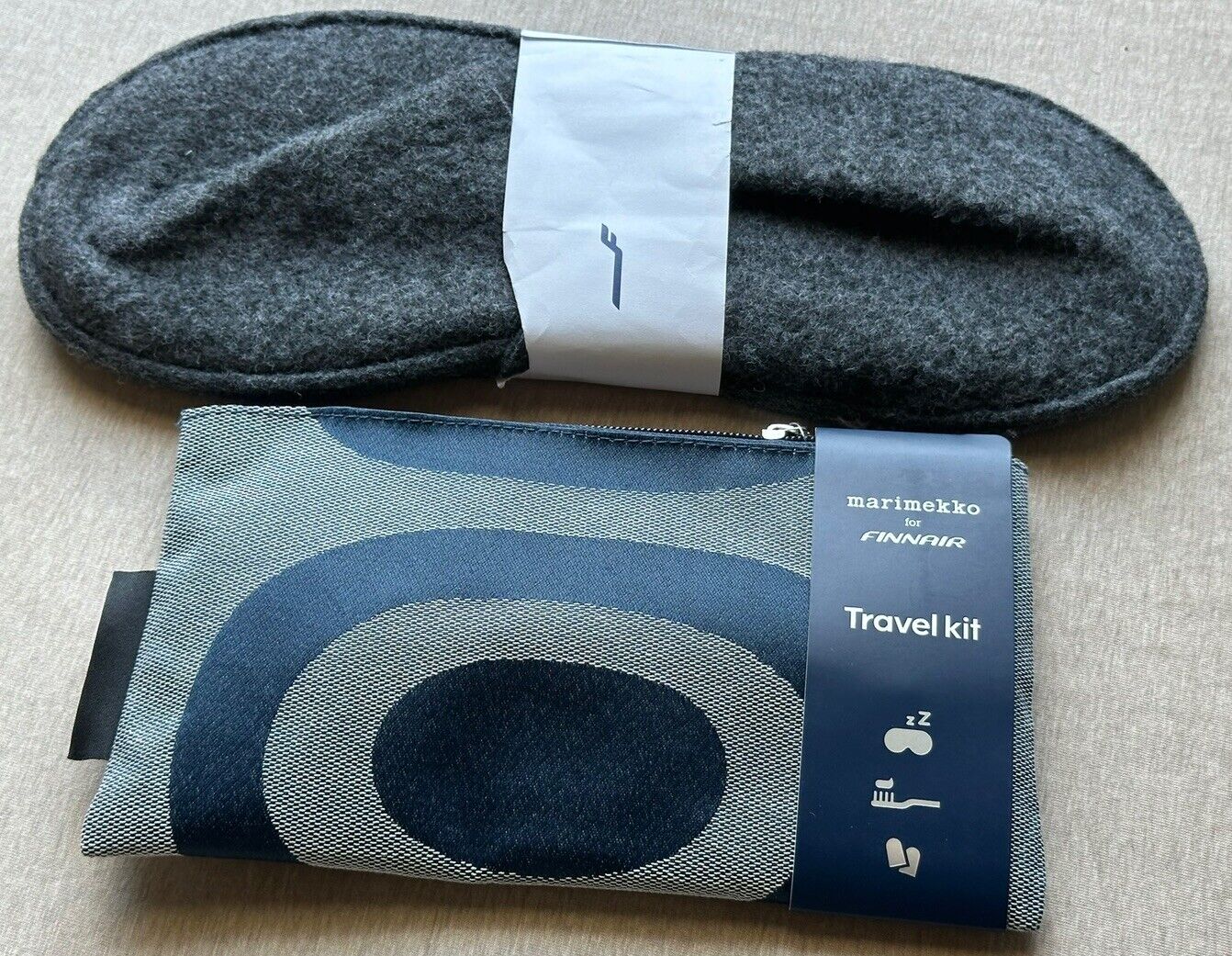 Finnair Marimekko Amenity Kit With Slippers