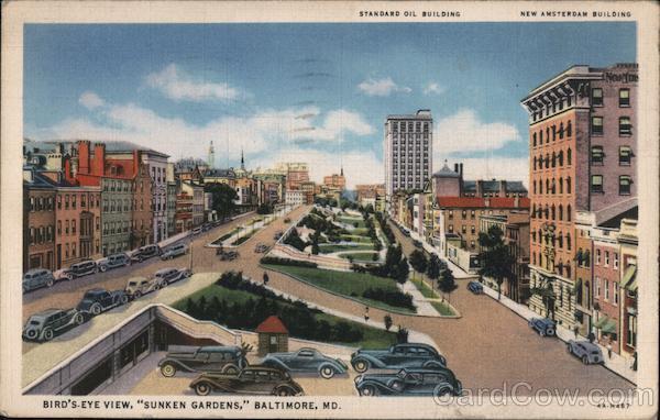 1934 Baltimore,MD Bird\'s-Eye View,\