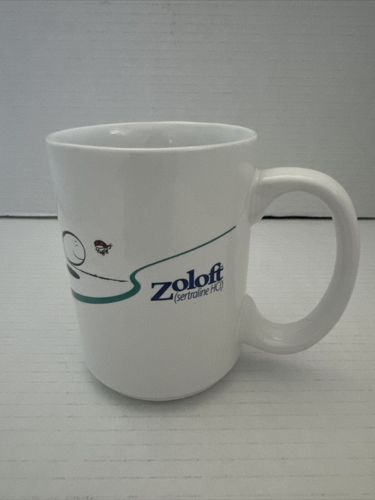 Vintage 1990’s Zoloft Advertising Pharmaceutical Pfizer Promo Coffee Mug Rare
