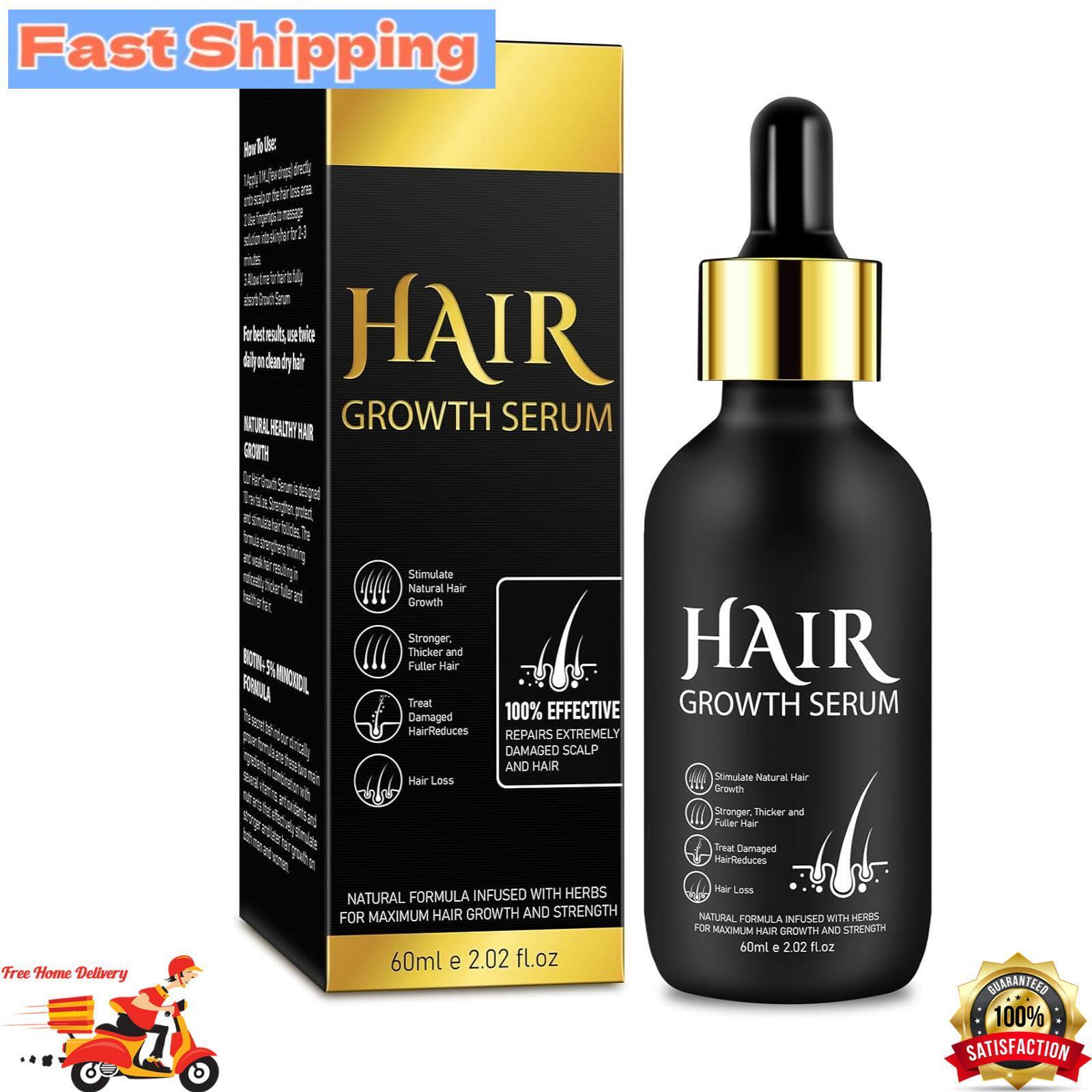 5% Minoxidil Hair Growth Serum for Men and Women, Hair Growth Oil Hair Regrowth