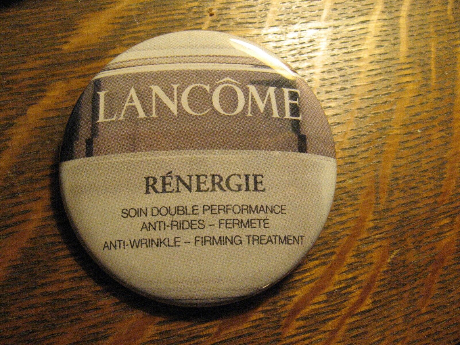 Lancome Renergie Anti Wrinkle Firming Skin Cream Jar Logo Pocket Lipstick Mirror