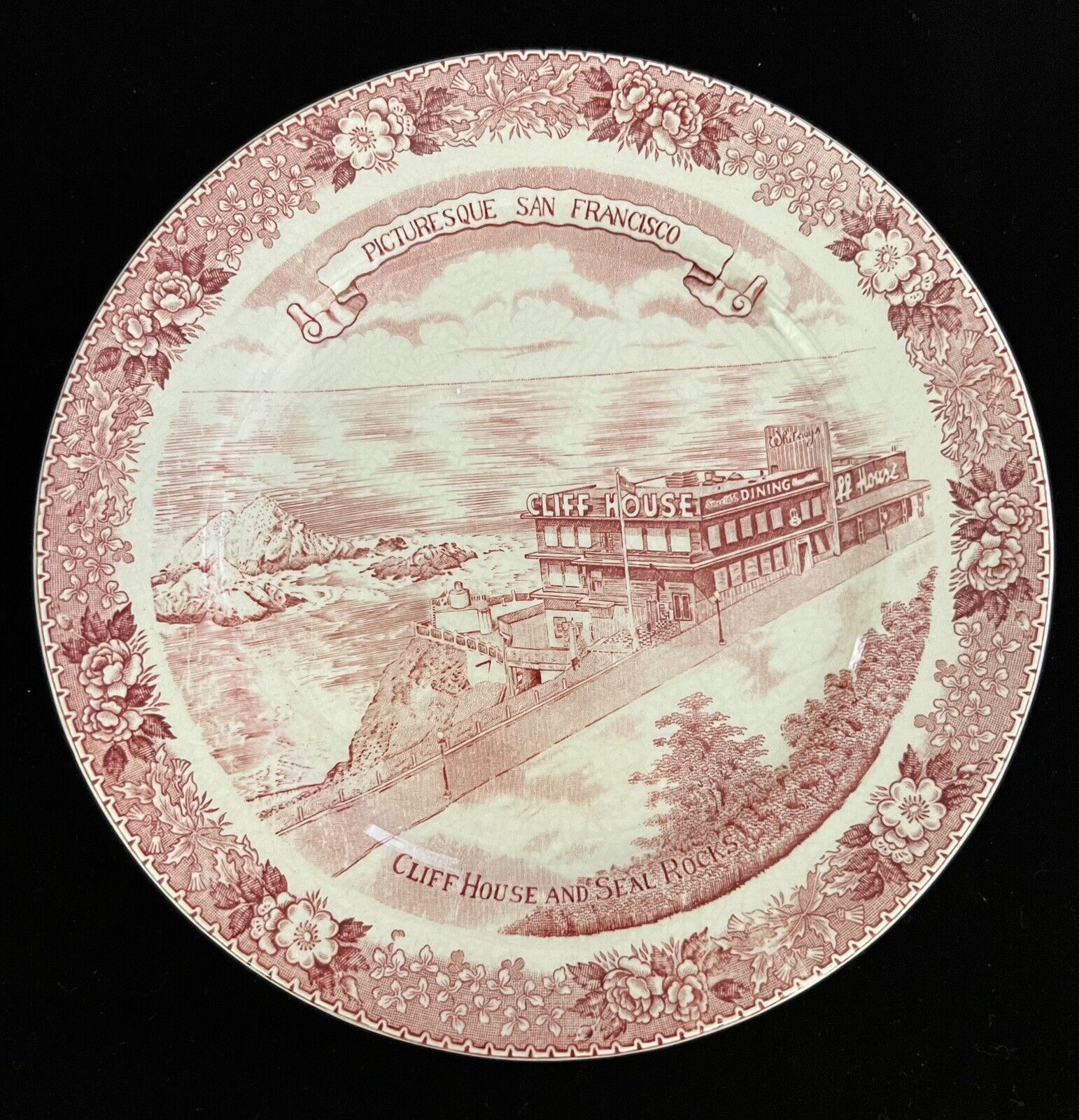 San Francisco Cliff House Commemorative 7” Plate Old English Stafforshire Ware