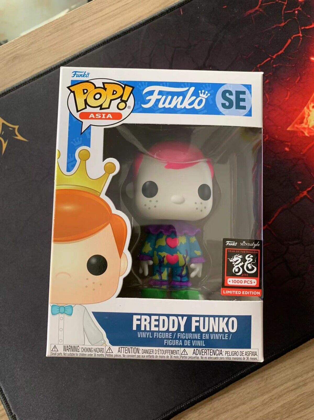 Funko pop asia freddy as love combrat (clown) exclusive toy
