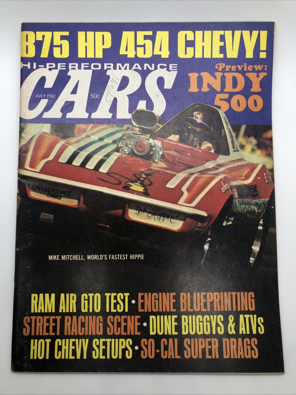 HI PERFORMANCE CARS 1970 JULY - 454 CHEVY, RAM GTO TEST, BUGGIES & ATV'S