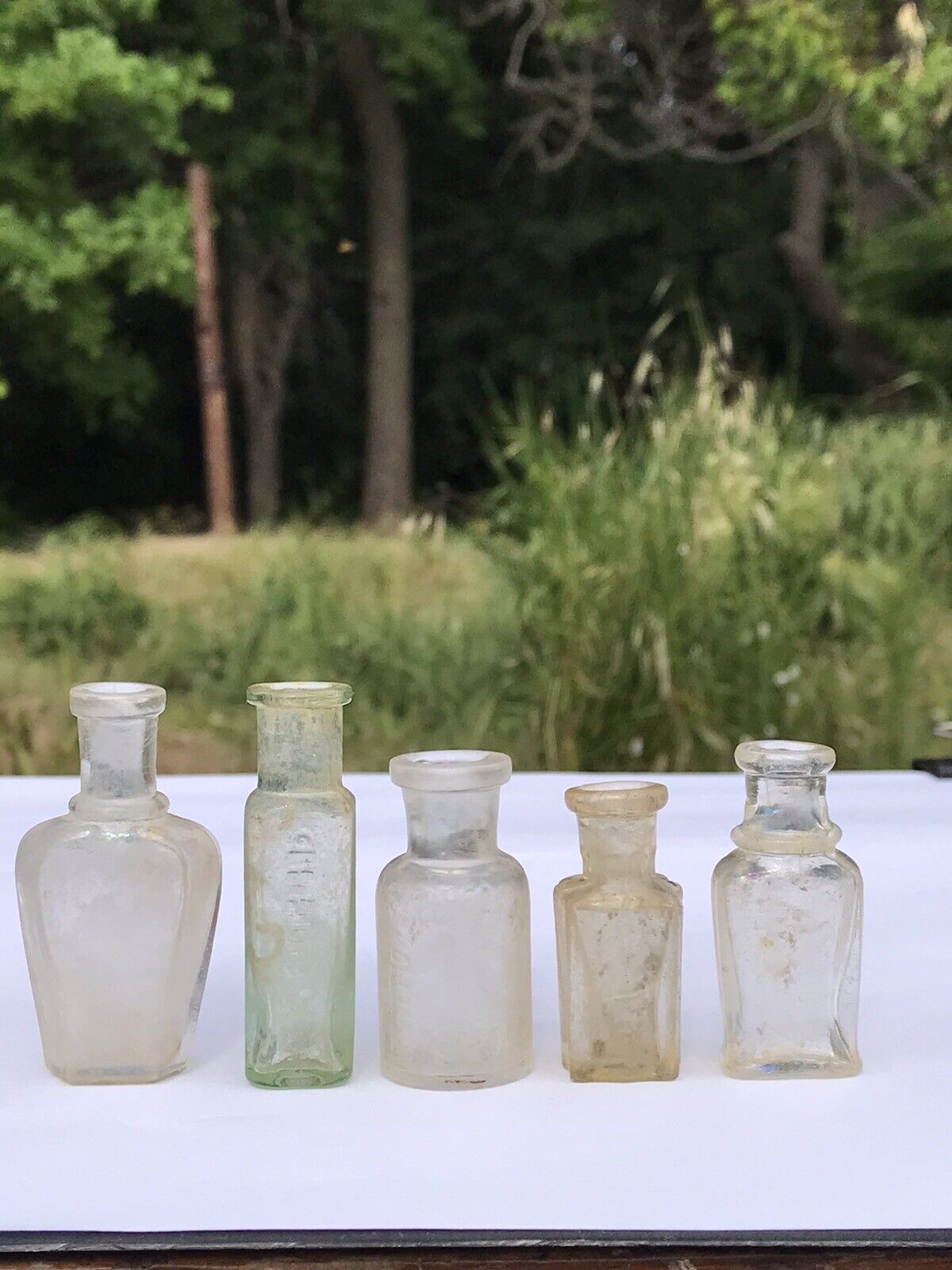 Antique Mini perfume sample bottles 1800's