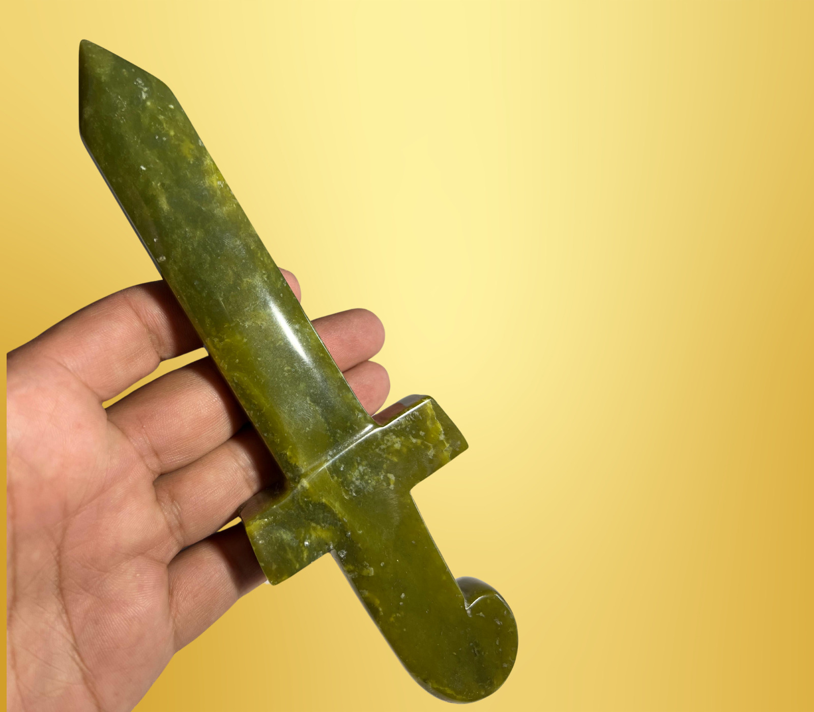 173.5 Grams Serpentine / Zehar Mohra Dagger From Shigar valley Skardu Pakistan