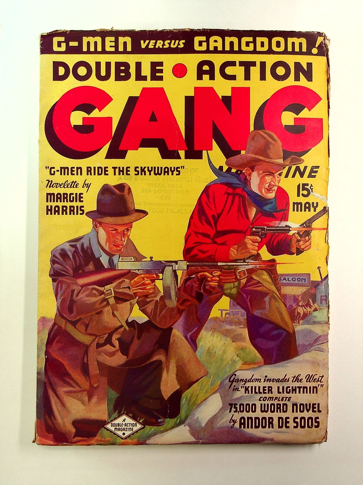 Double Action Gang Magazine Pulp 1st Series May 1936 Vol. 1 #1 VG