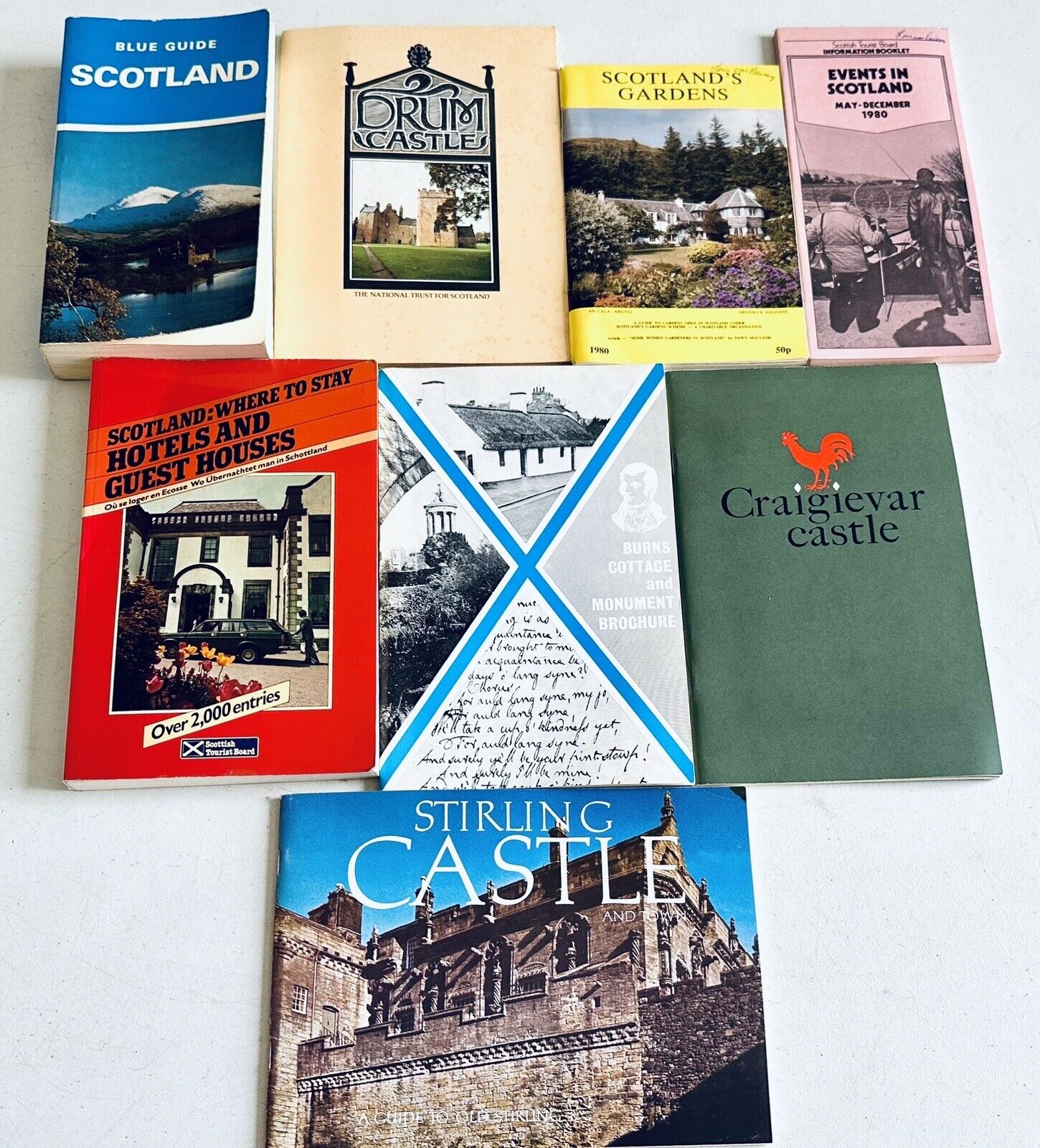 Lot Of Vintage 70s-80s SCOTLAND Travel Guides / Booklets