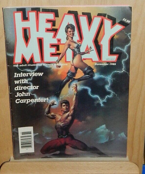 Heavy Metal ~ November 1985 ~ Boris Vallejo Cover ~ John Carpenter Interview