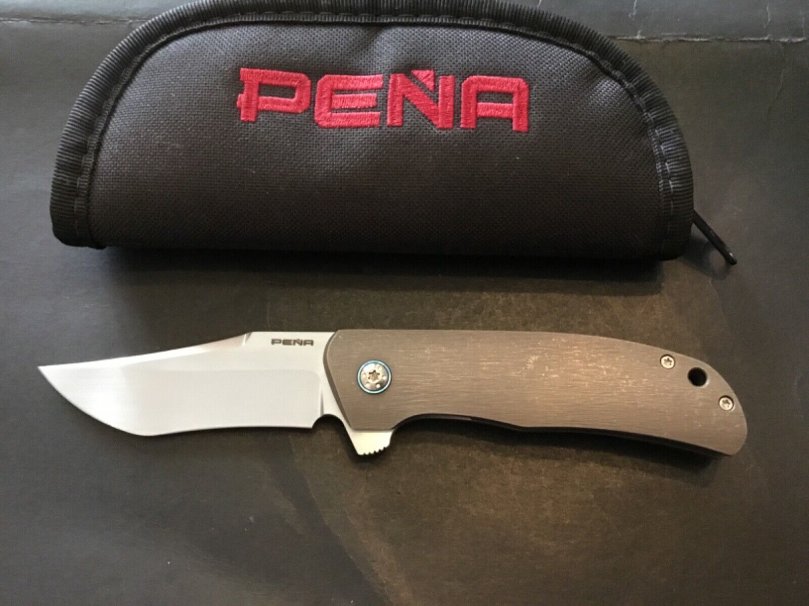 Custom Enrique Pena Knives Dingo Flipper Folder Folding Knife