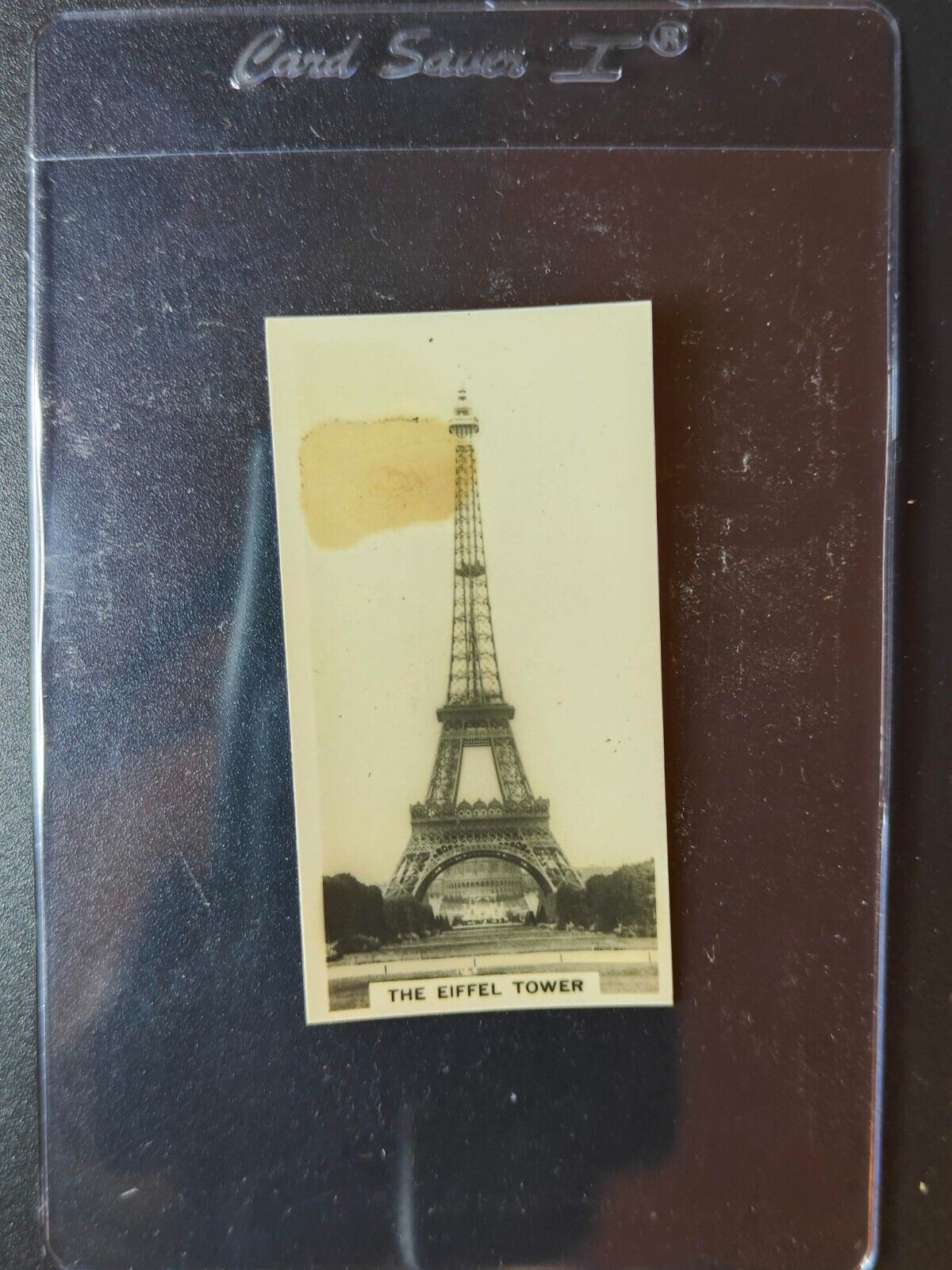 Eiffel Tower 1927 Carreras Views of the World Real Photo Cigarette Card #19