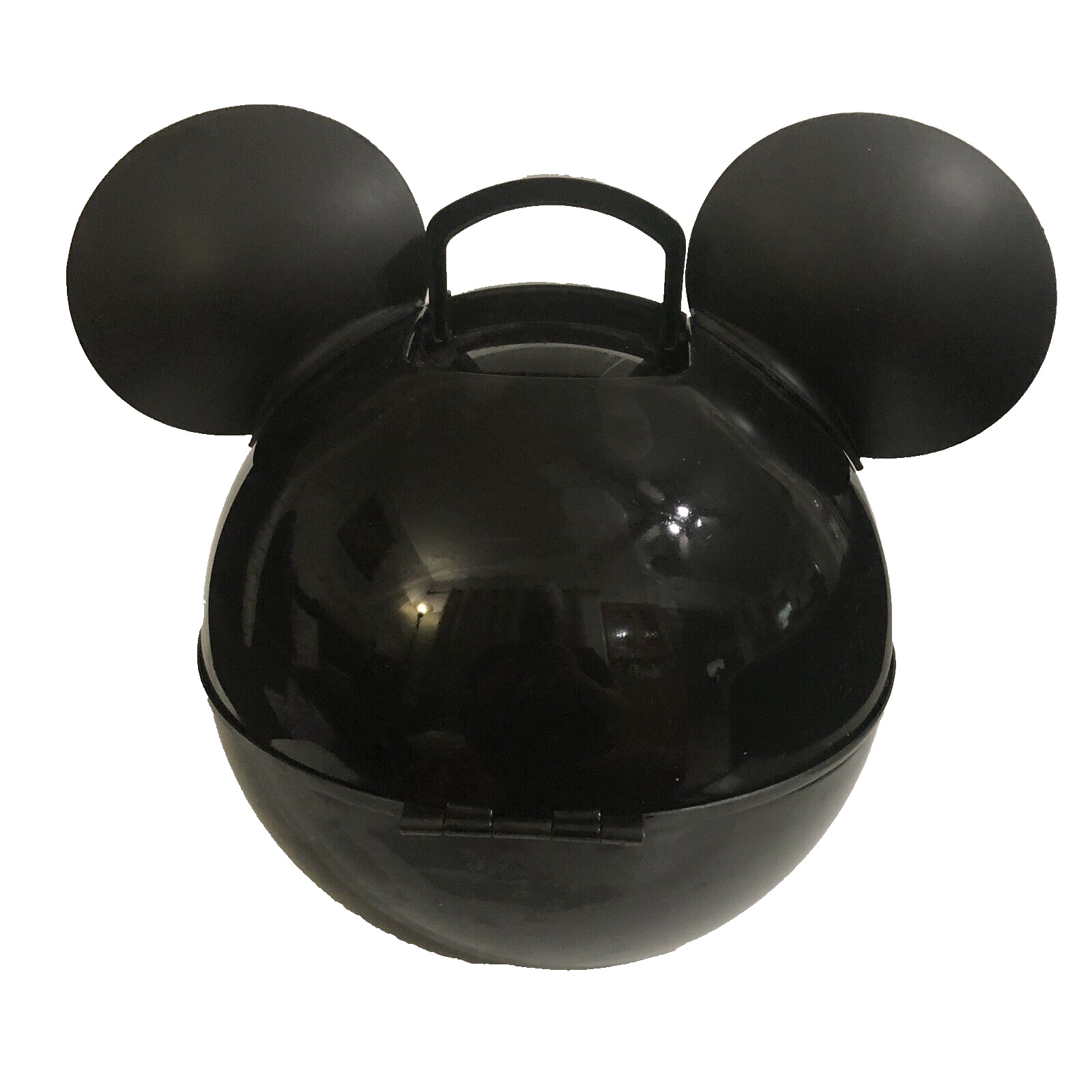 VTG Disney Mickey Head Picnic Set Carry Case & Bowl Plastic Condiment Container