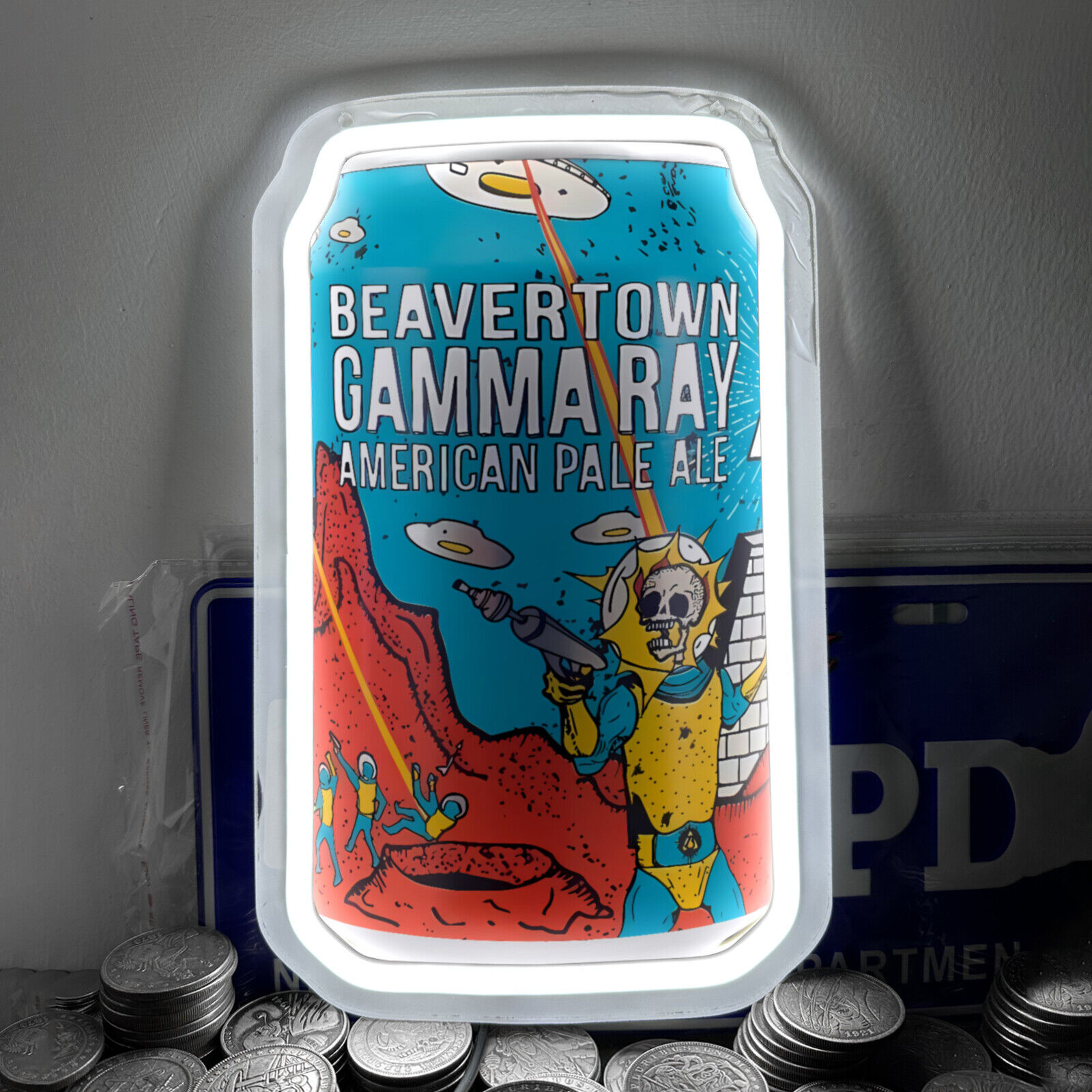 Beavertown Gamma Ray Soda Neon Sign Light For Gift Bar Mall Wall Decor 12