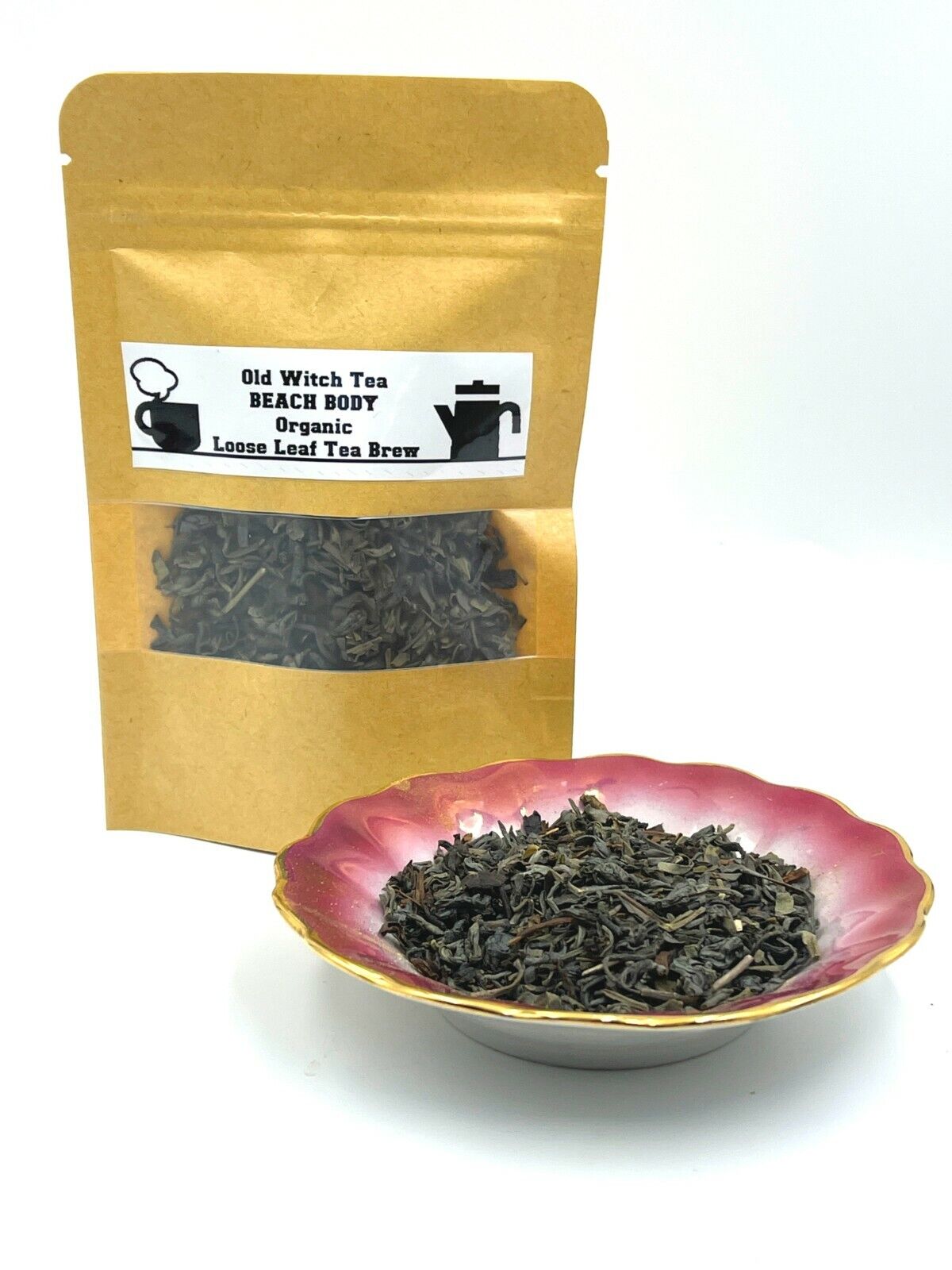 BEACH BODY Old Witch Secret Tea Spell /Organic Premium Herbal Loose Leaf 
