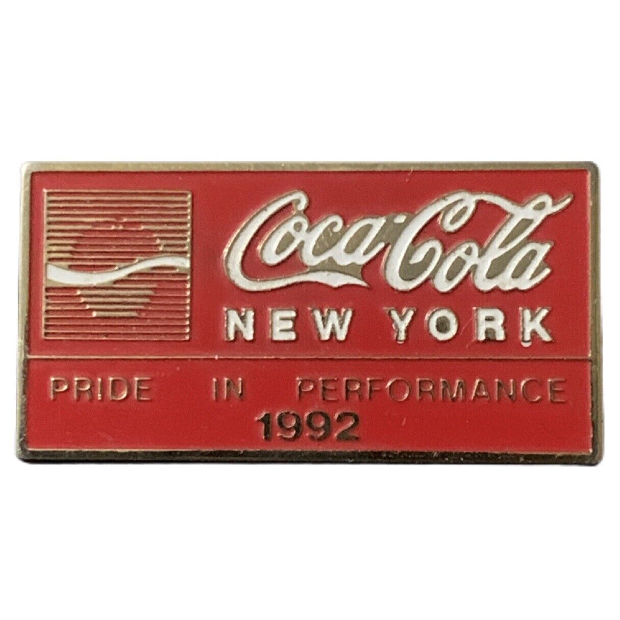 Vintage 1992 Coca-Cola New York Pride in Performance Souvenir Pin