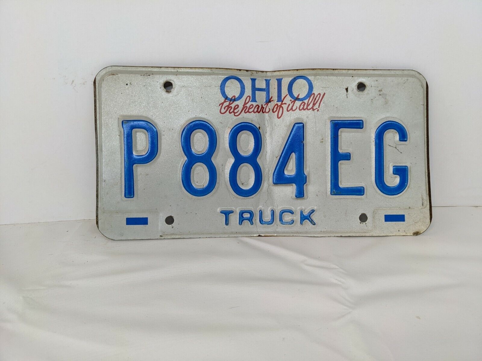 Ohio 1996 The Heart of it All -Vintage License Plate ~ P 844 EG ~