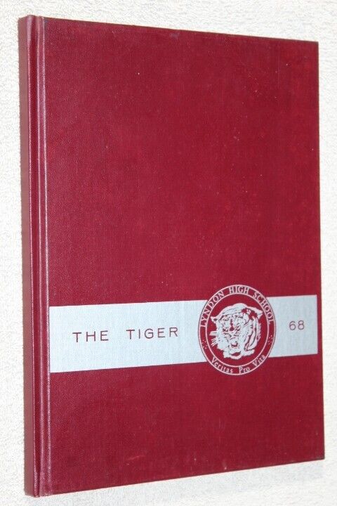 1968 Lyndon High School Yearbook Annual Lyndon Kansas KS - The Tiger