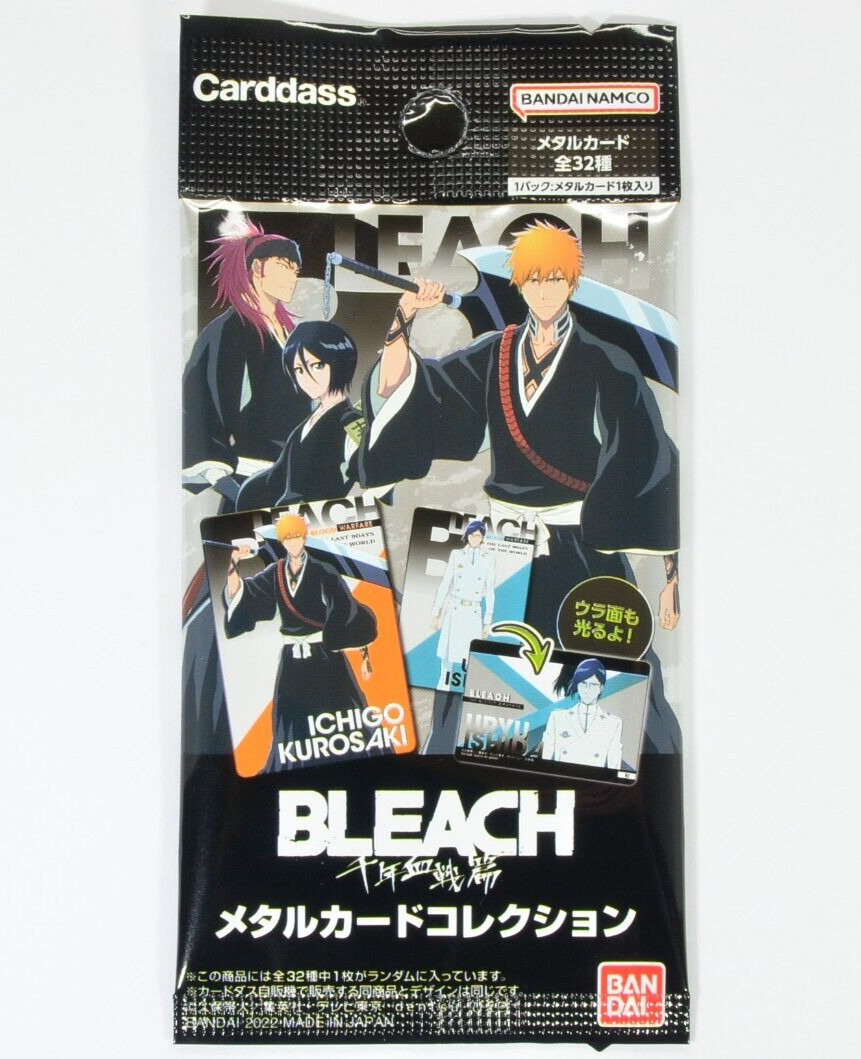 Carddass BANDAI Anime BLEACH Metal Card Collection Genuine Product Japan