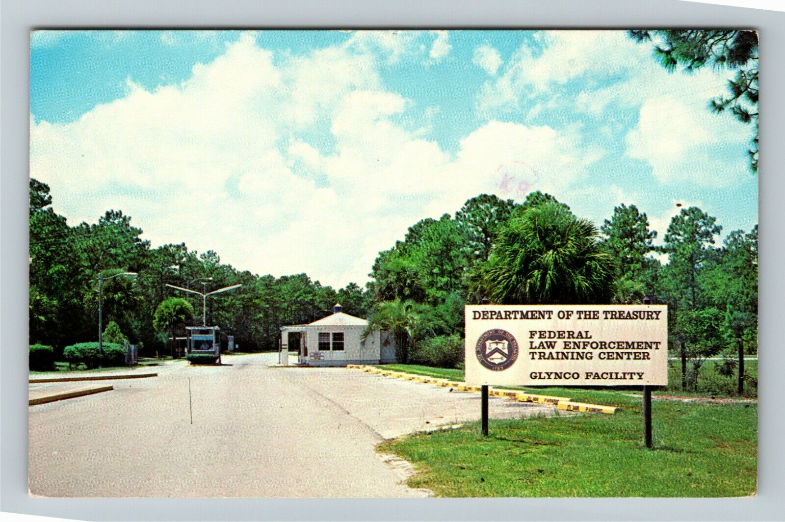 Glynco GA-Georgia Federal Law Enforcement Training Center c1981 Vintage Postcard