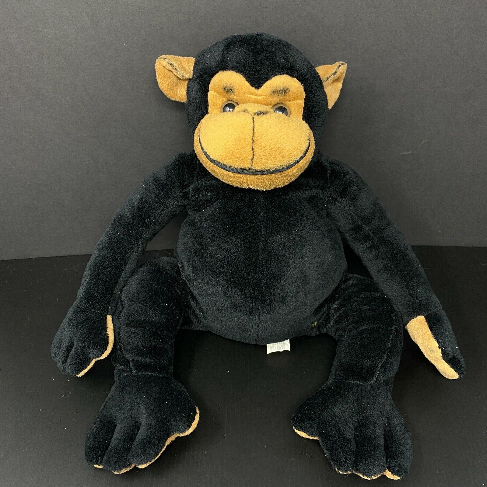 Disney Black Monkey Ape Chimp Plush Stuffed Animal Worldwide Conservation Fund 