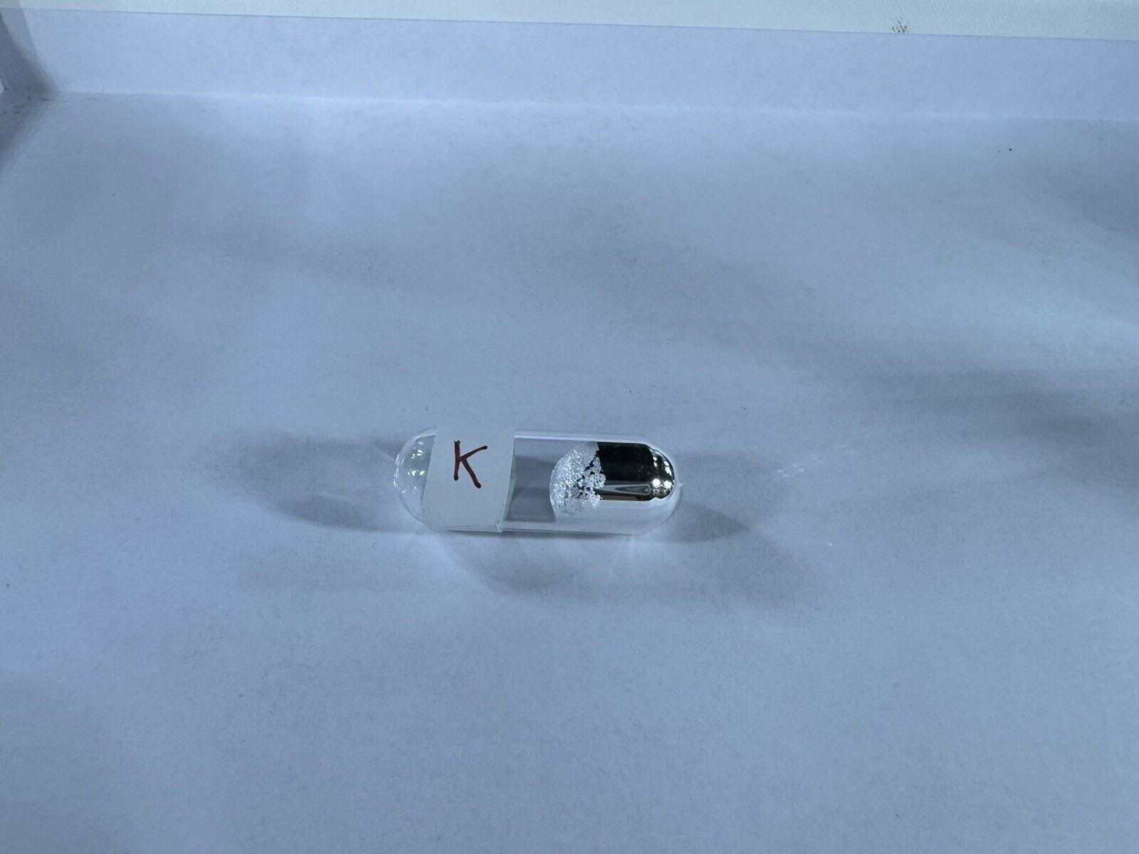Potassium Metal Element Sample Sealed In Ampoule (FREE SHIPPING)