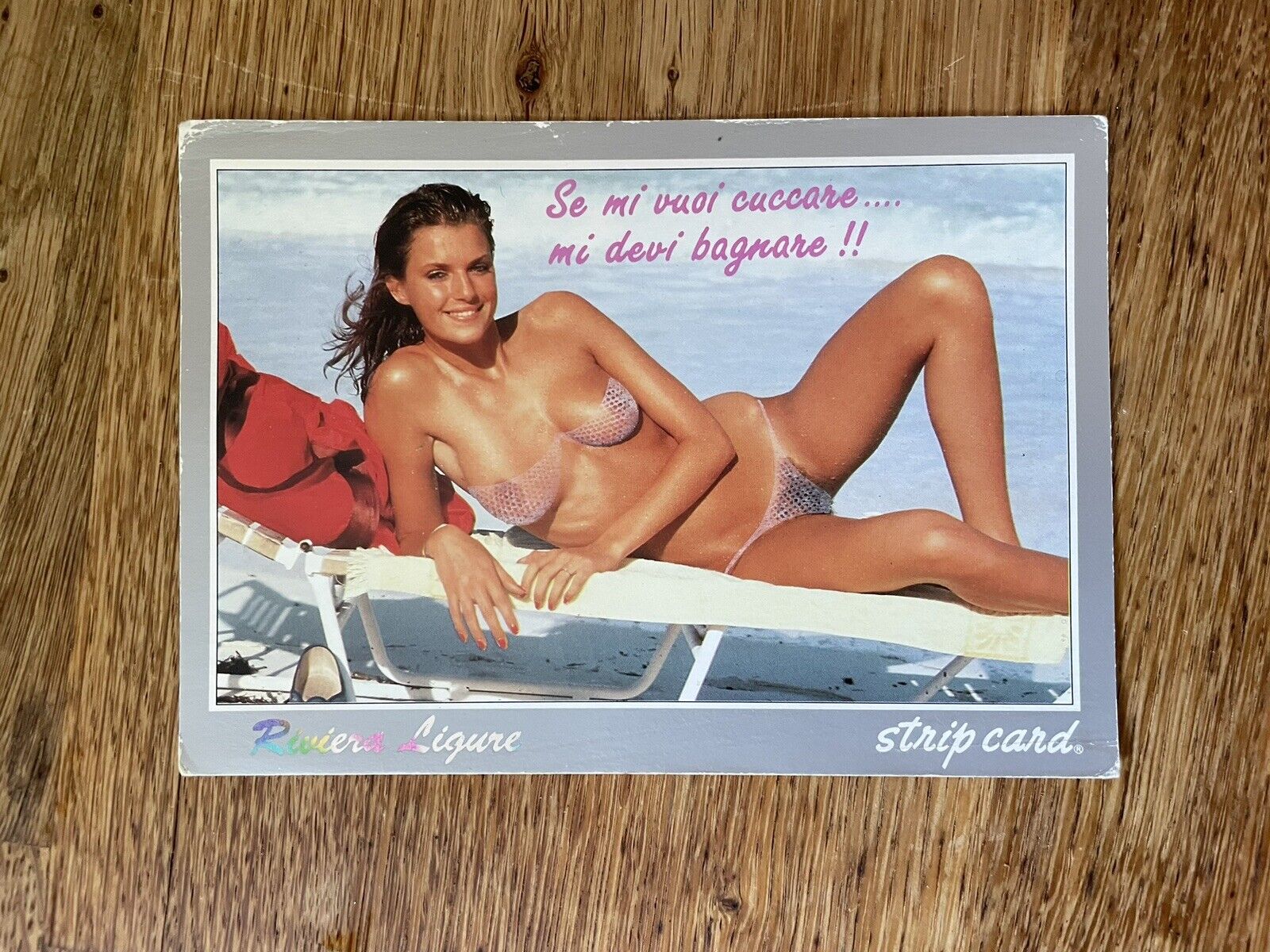 Vintage Italian Cheeky Sexy Postcard Early 19th Magic Ink Beautiful Woman