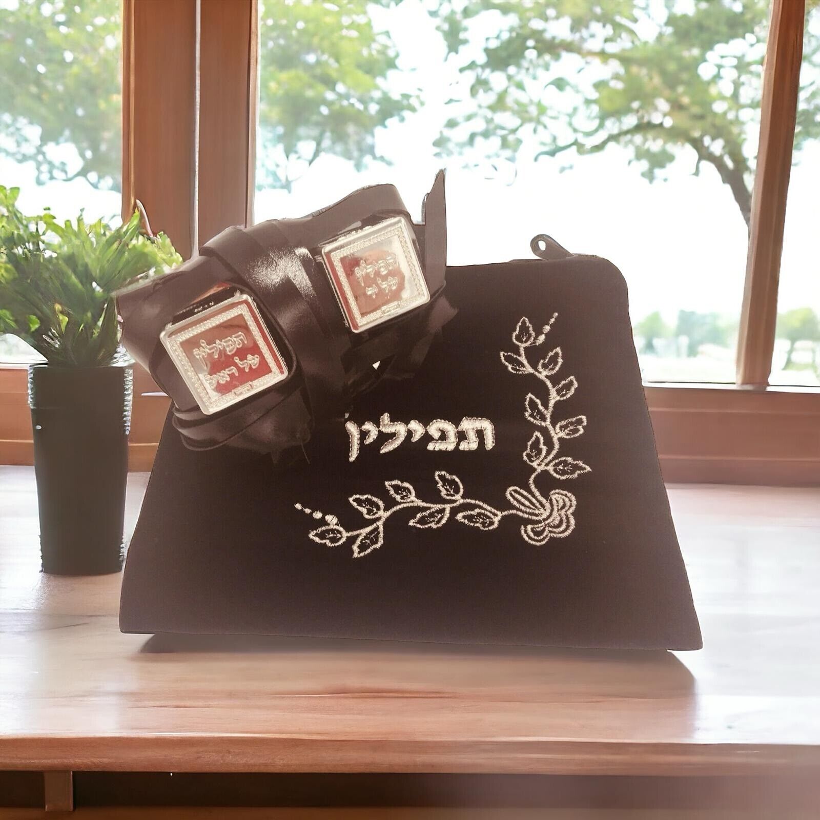 SEFARADIC High Quality Tefillin Jewish Kosher Dakkot Silver+ Gift Tefilin Bag