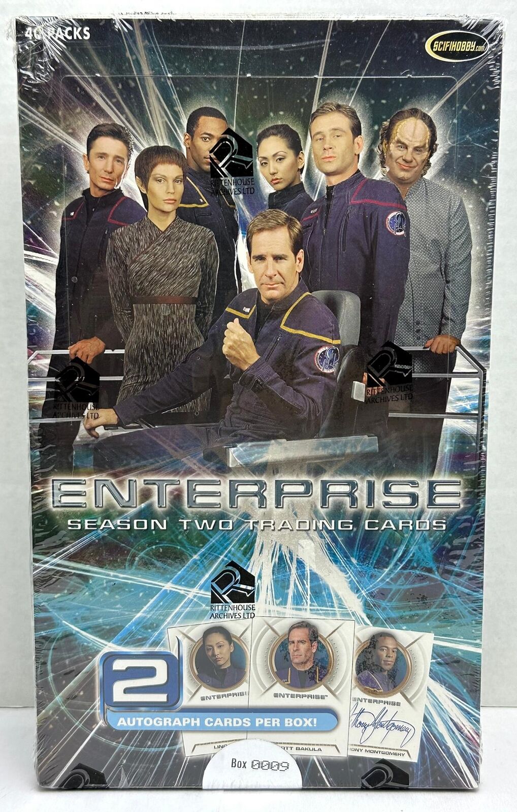 2003 Star Trek Enterprise Season Two 2 Trading Card Box Low Serial # 0009/8000