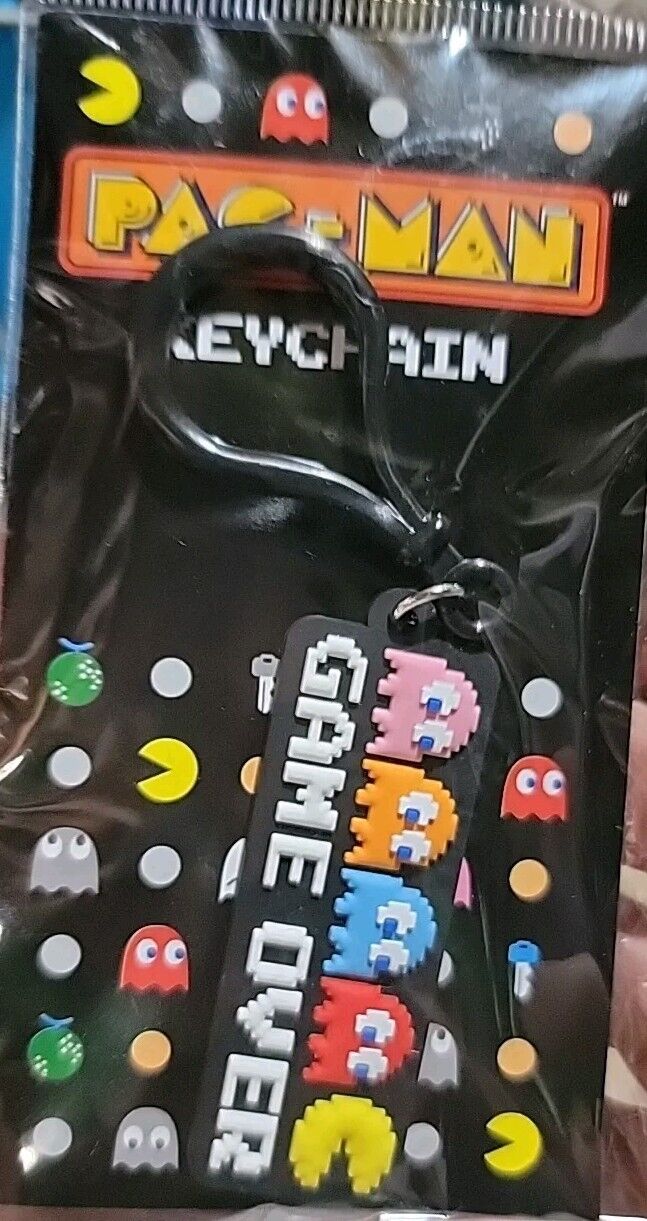 Pac-Man Game Over Keychain Key Ring