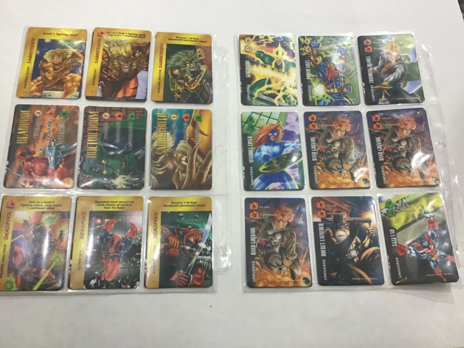 Marvel Overpower Lot of 60 Trading Cards Game